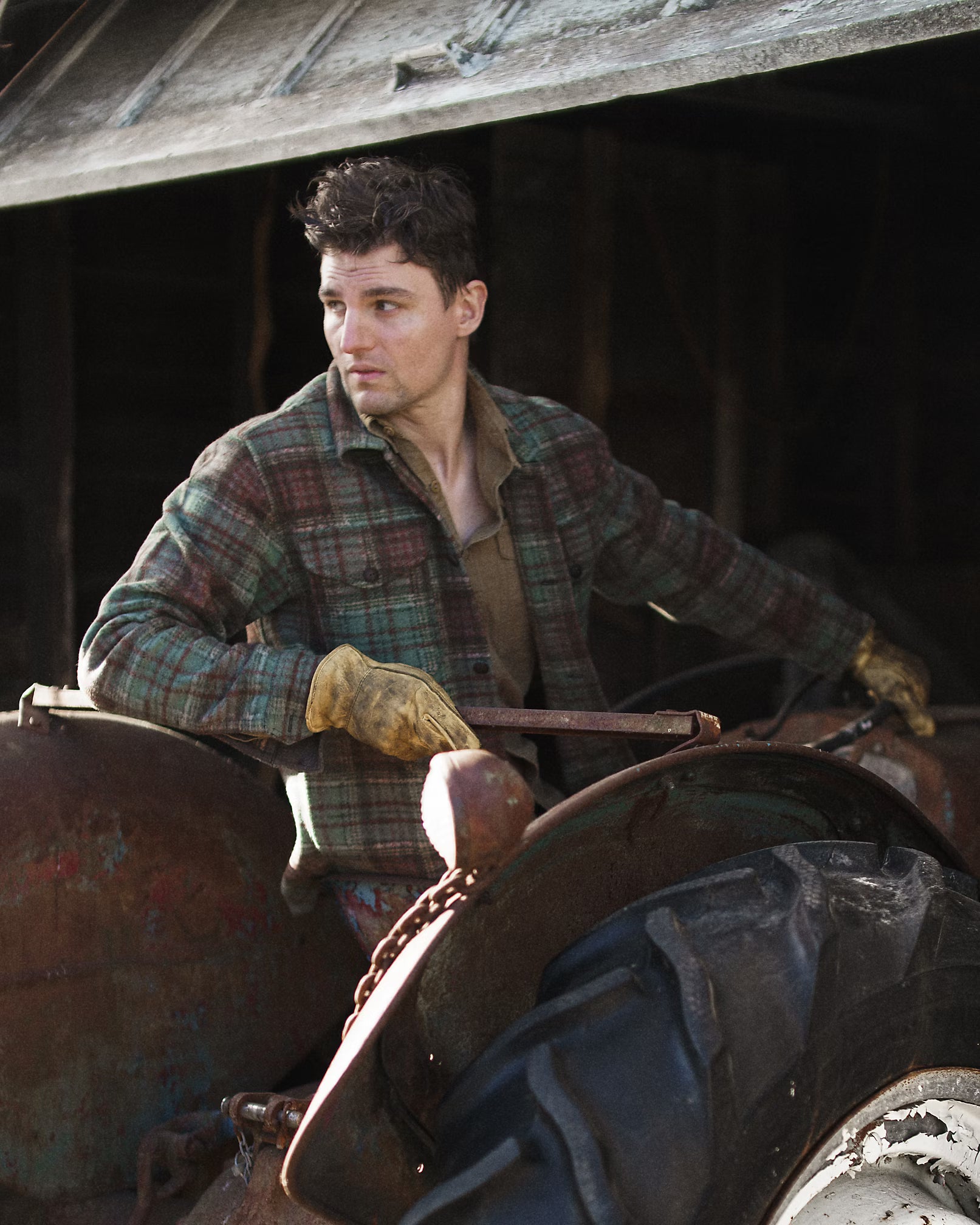 RRL Plaid Wool-Blend Workshirt