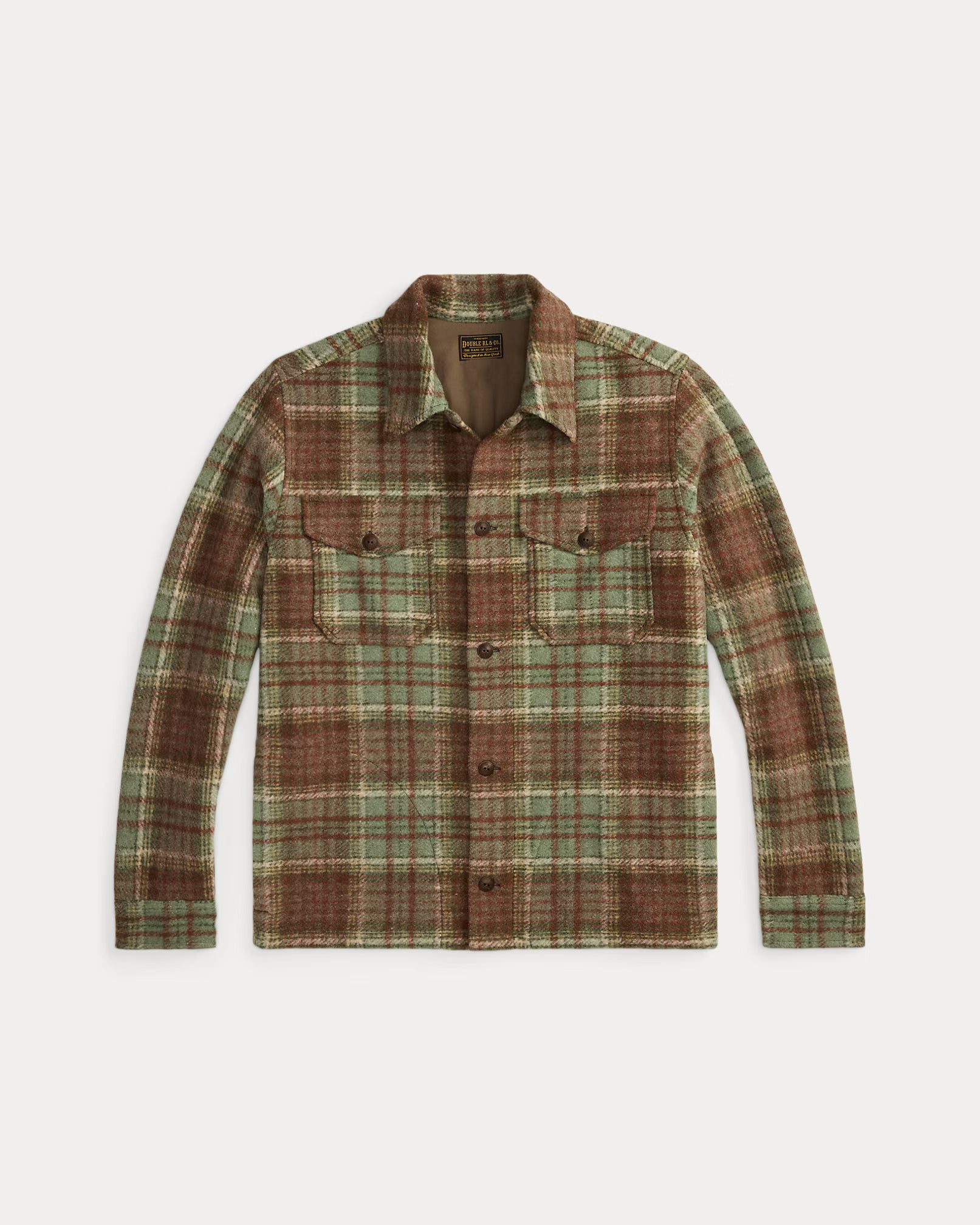 RRL Plaid Wool-Blend Workshirt
