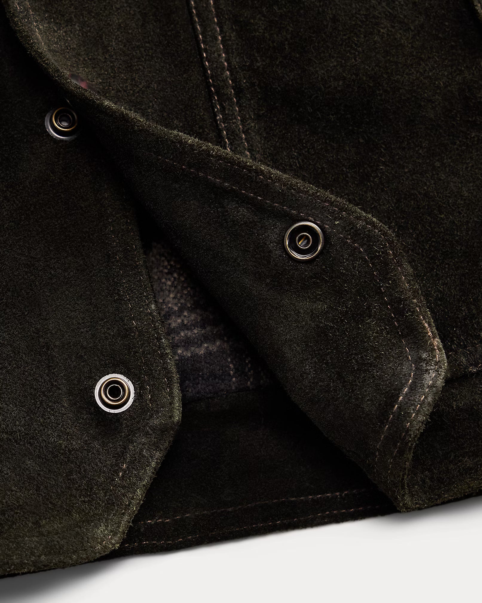 RRL Shearling-Collar Suede Western Jacket