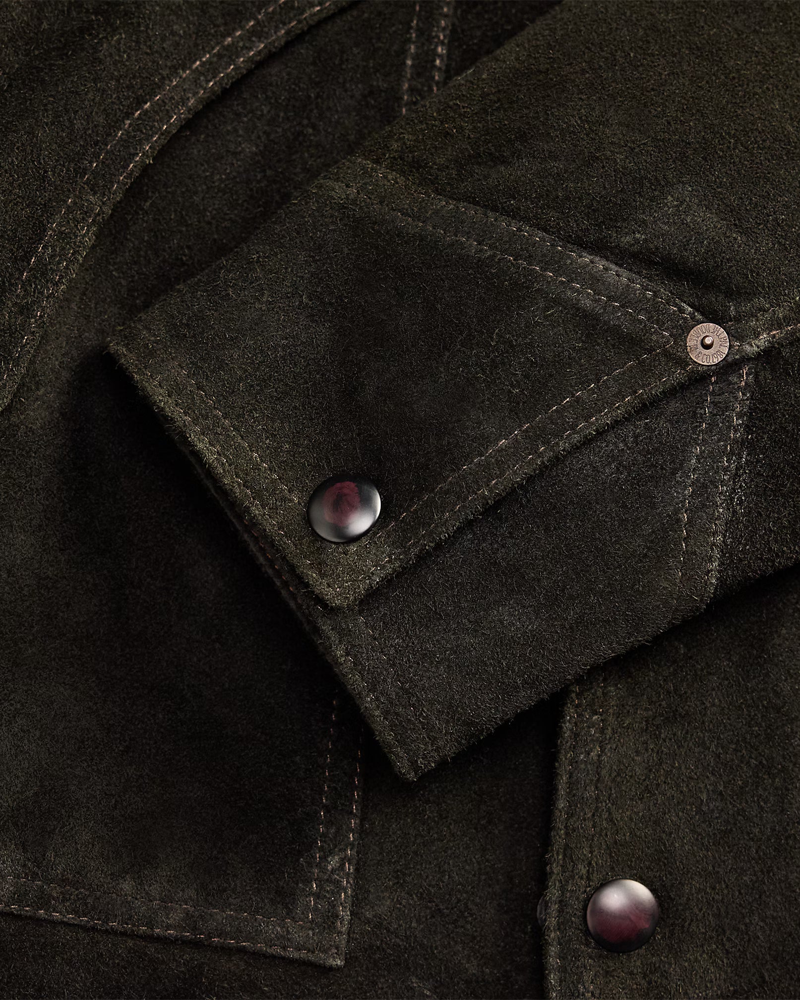 RRL Shearling-Collar Suede Western Jacket