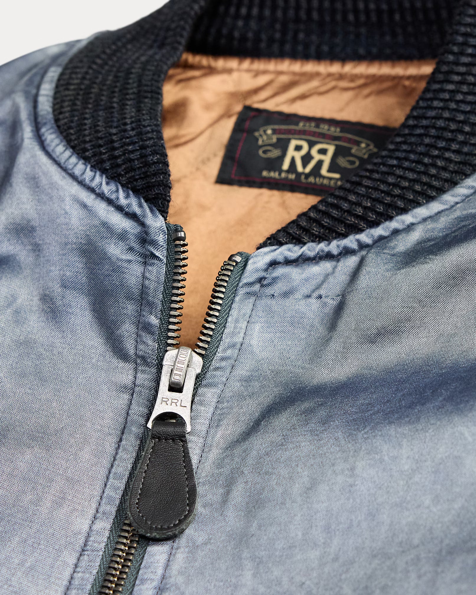 RRL Embroidered Satin Flight Jacket