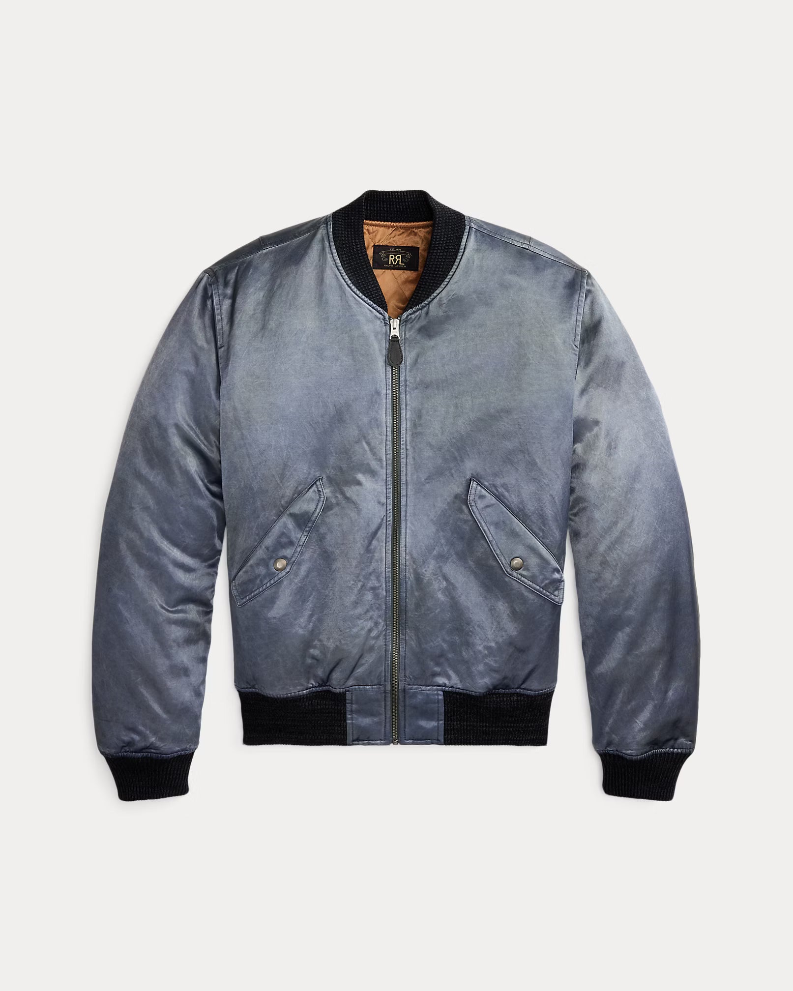 RRL Embroidered Satin Flight Jacket
