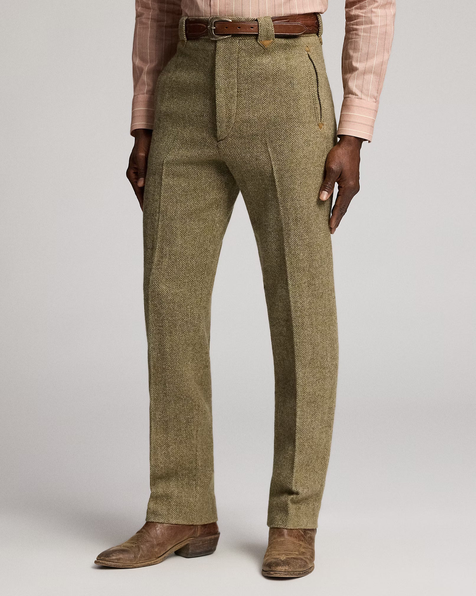 RRL Slim Fit Wool Herringbone Pant