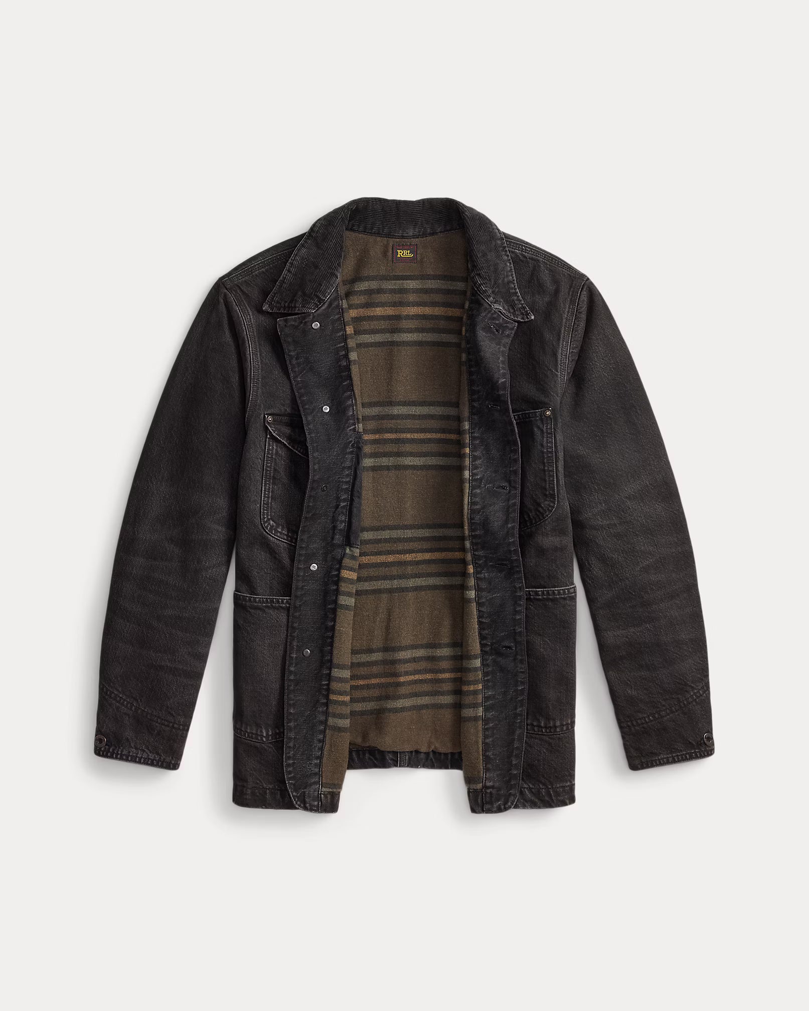 RRL Corduroy-Collar Denim Jacket