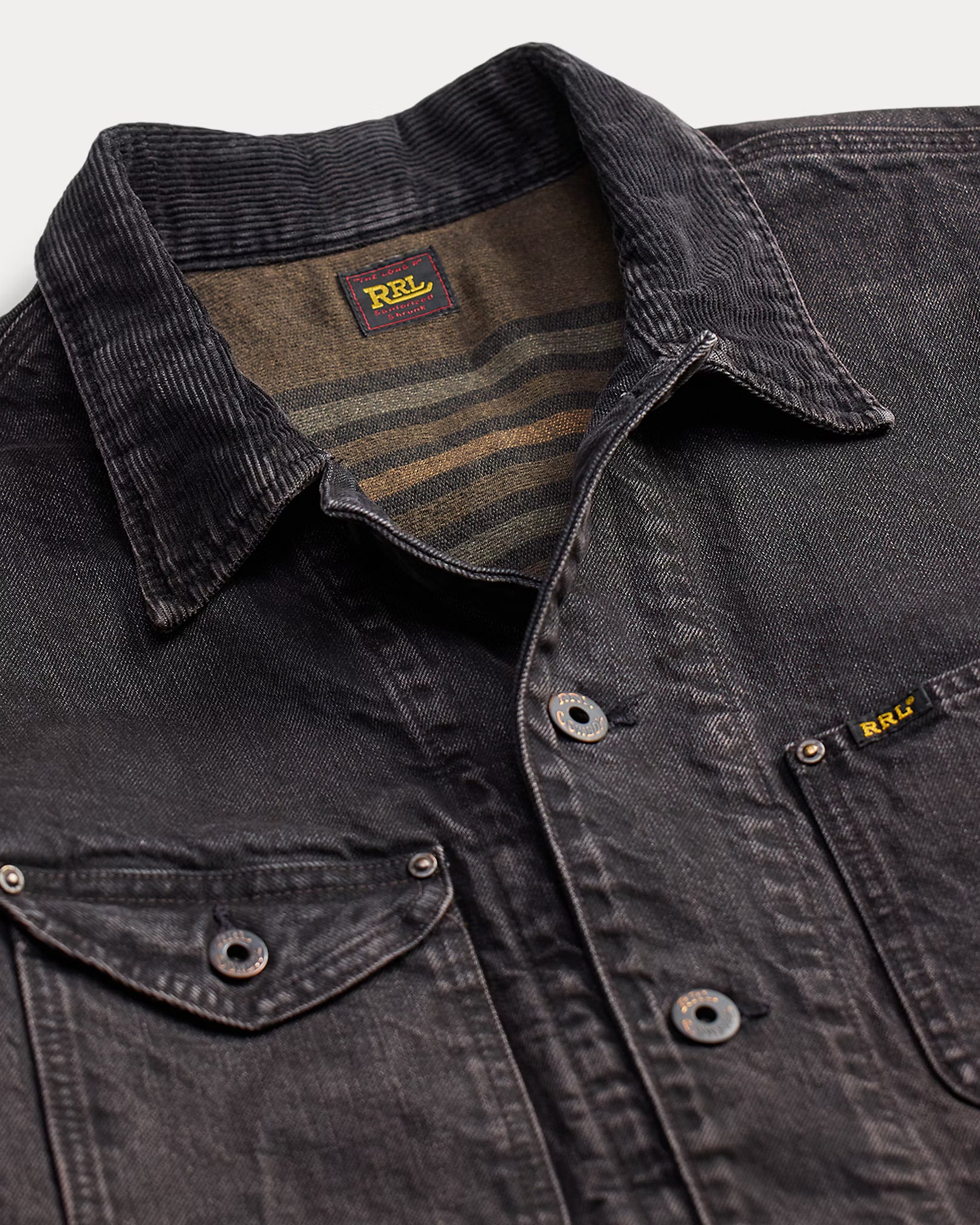 RRL Corduroy-Collar Denim Jacket