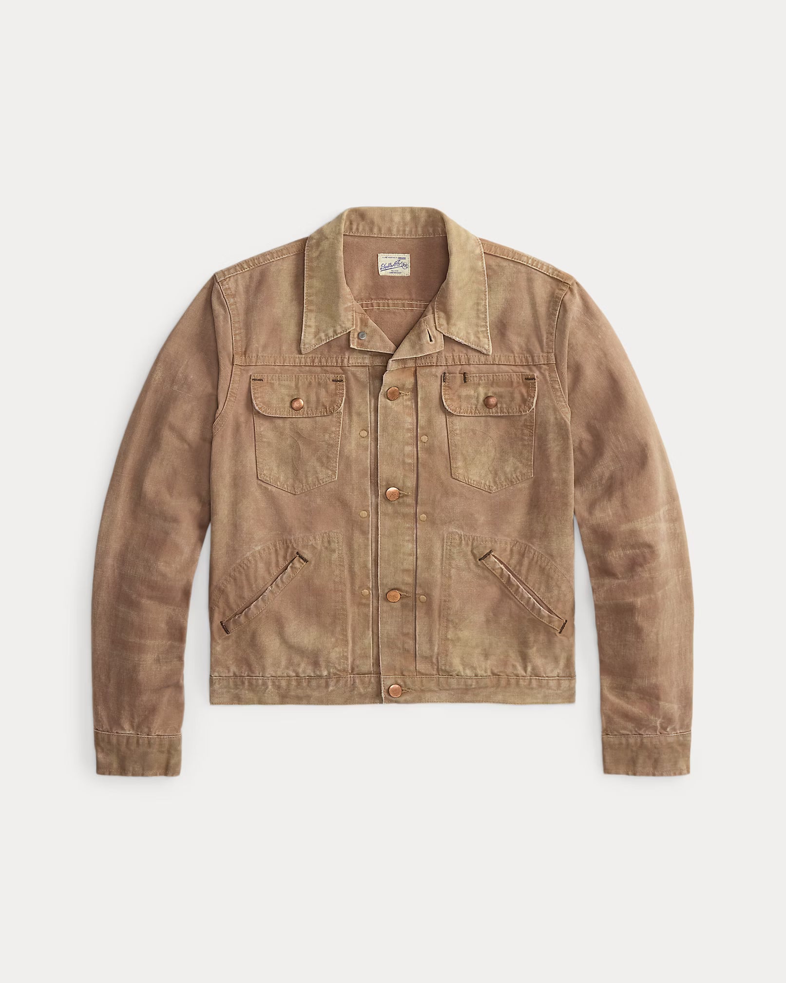 RRL Distressed Canvas Trucker Jacket