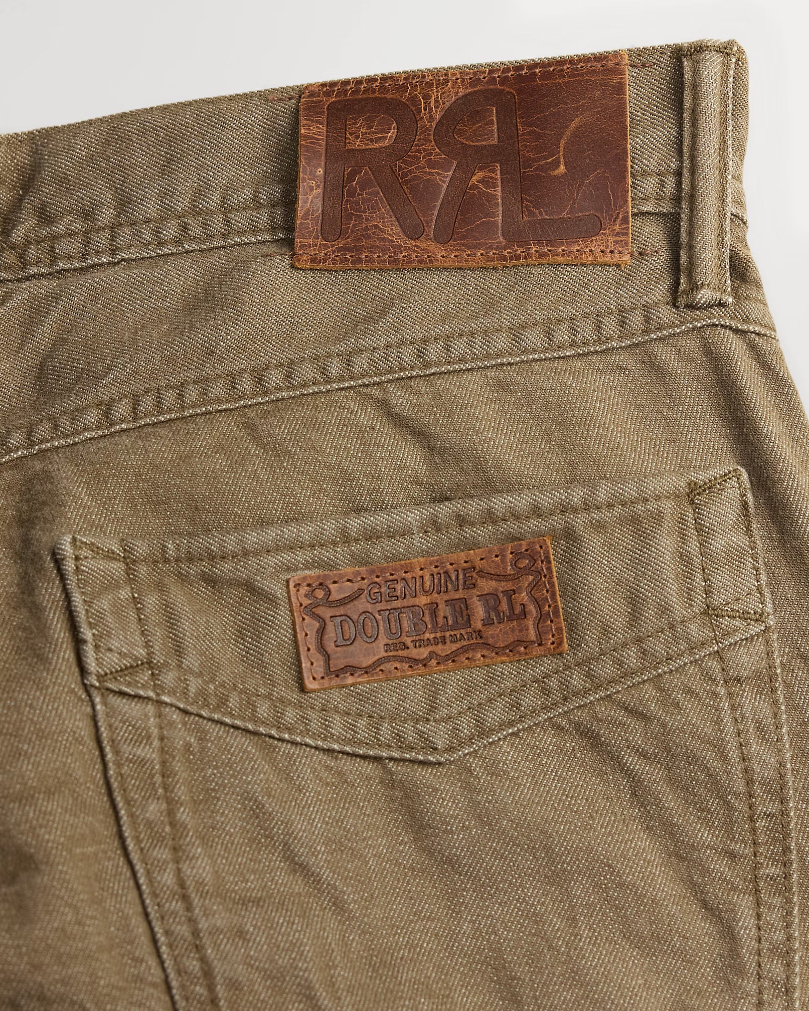 RRL Slim Fit Brown Jean