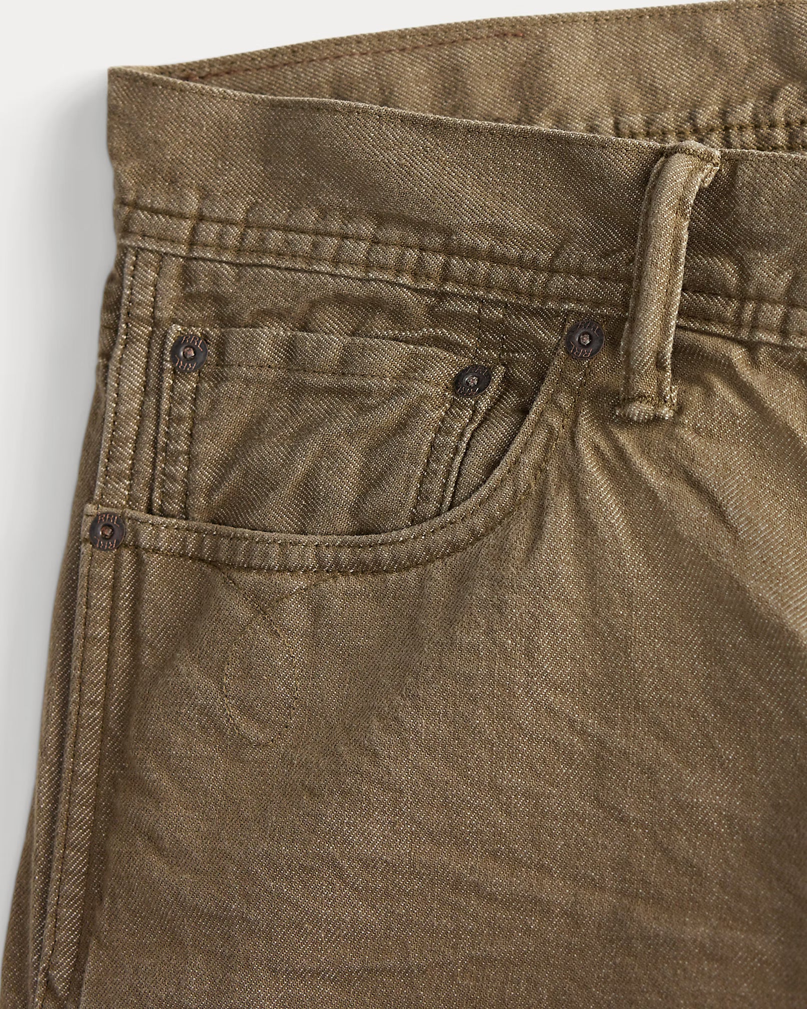 RRL Slim Fit Brown Jean