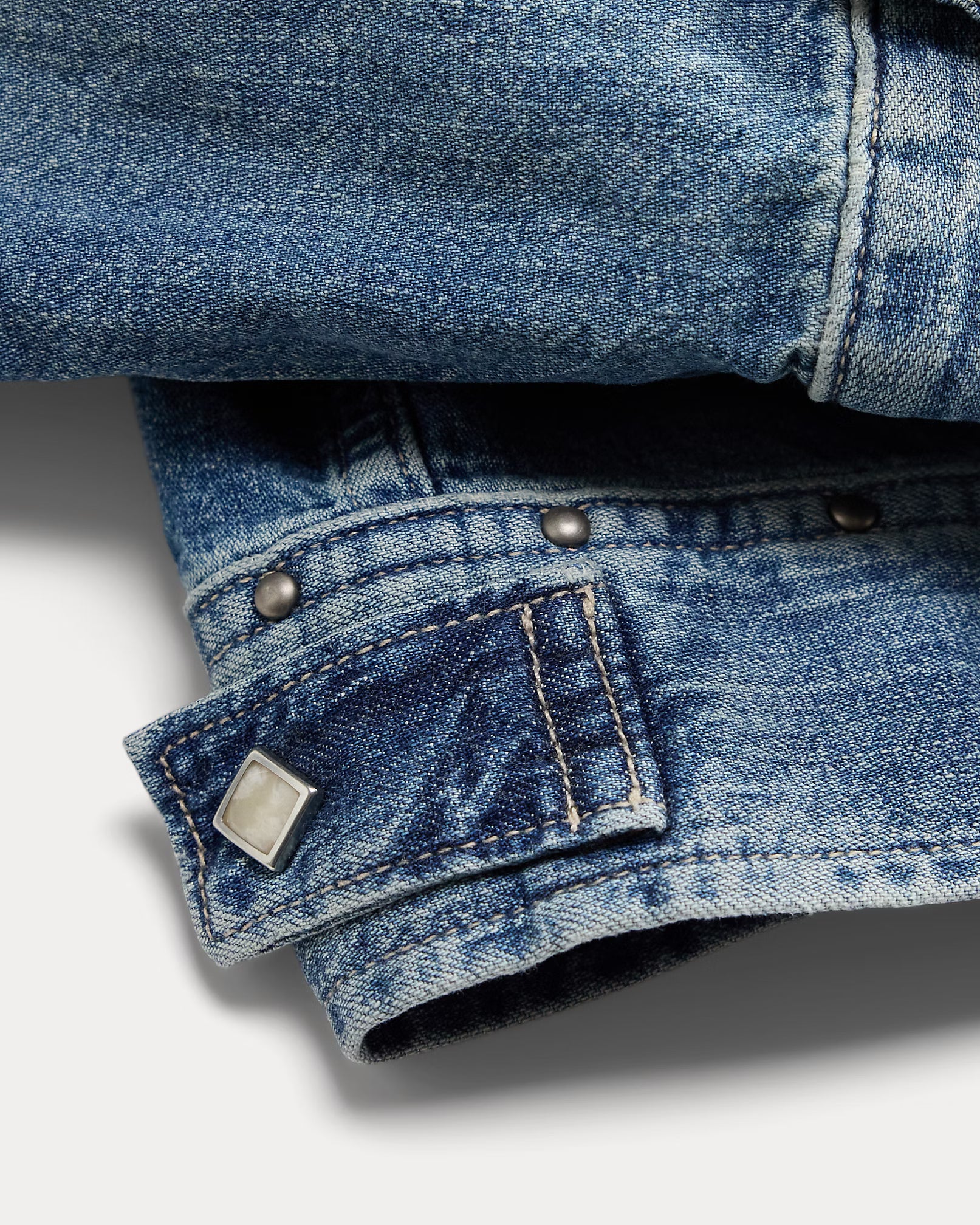 RRL Studded Indigo Denim Jacket