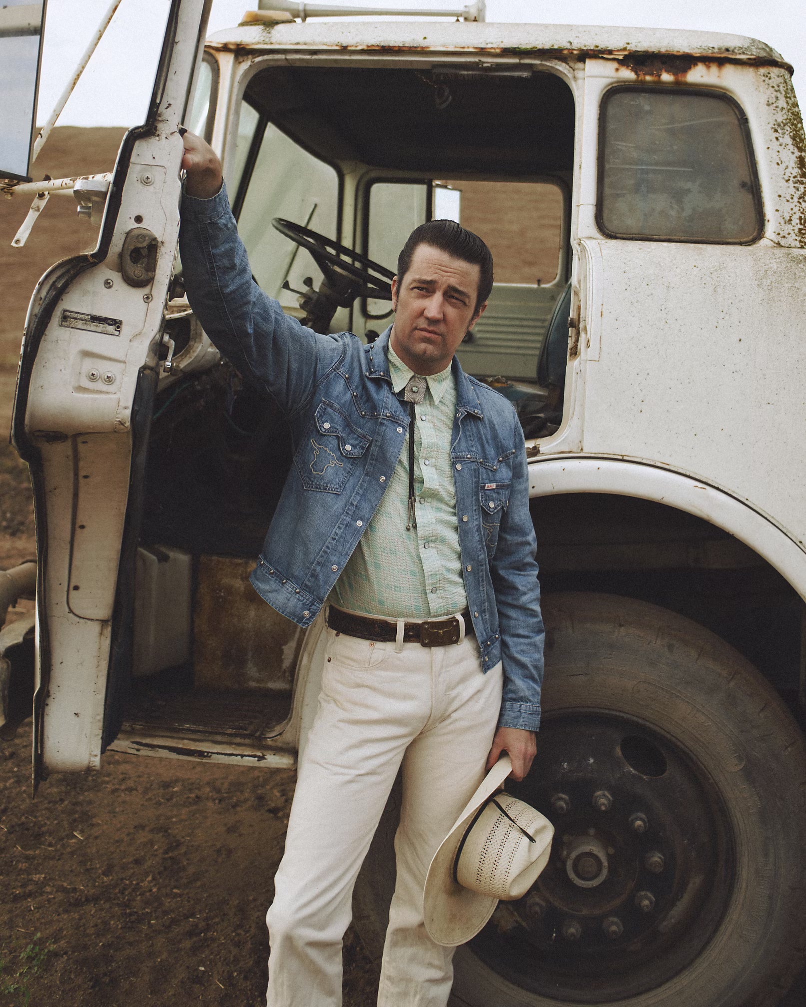 RRL Studded Indigo Denim Jacket