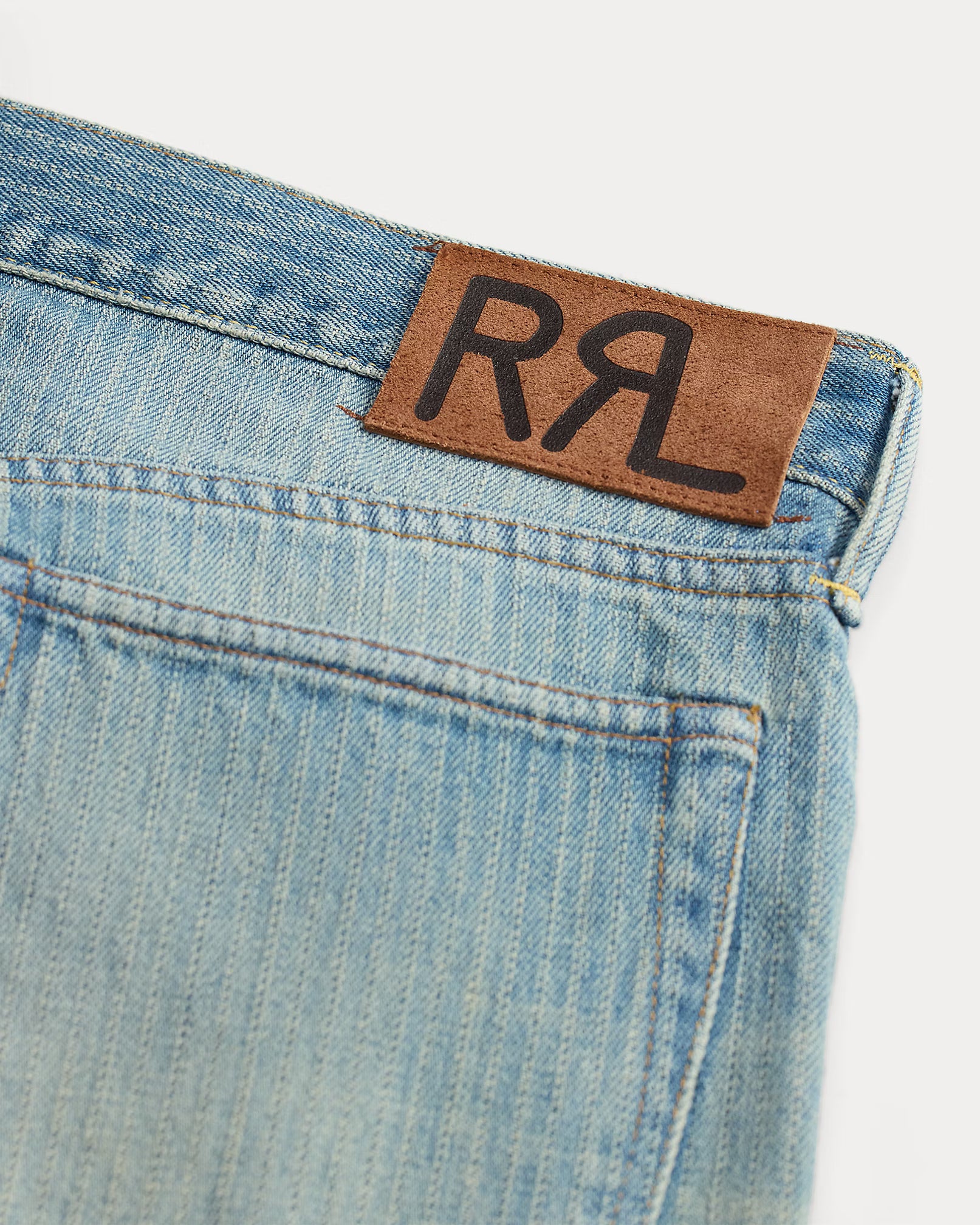 RRL High Slim Jacquard Denim Jean