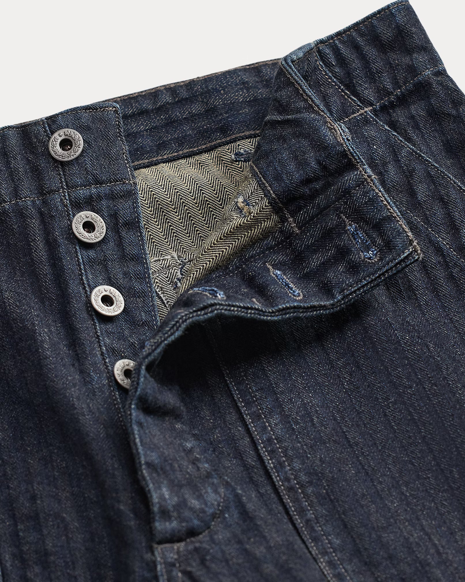 RRL Limited-Edition Indigo Herringbone Pant