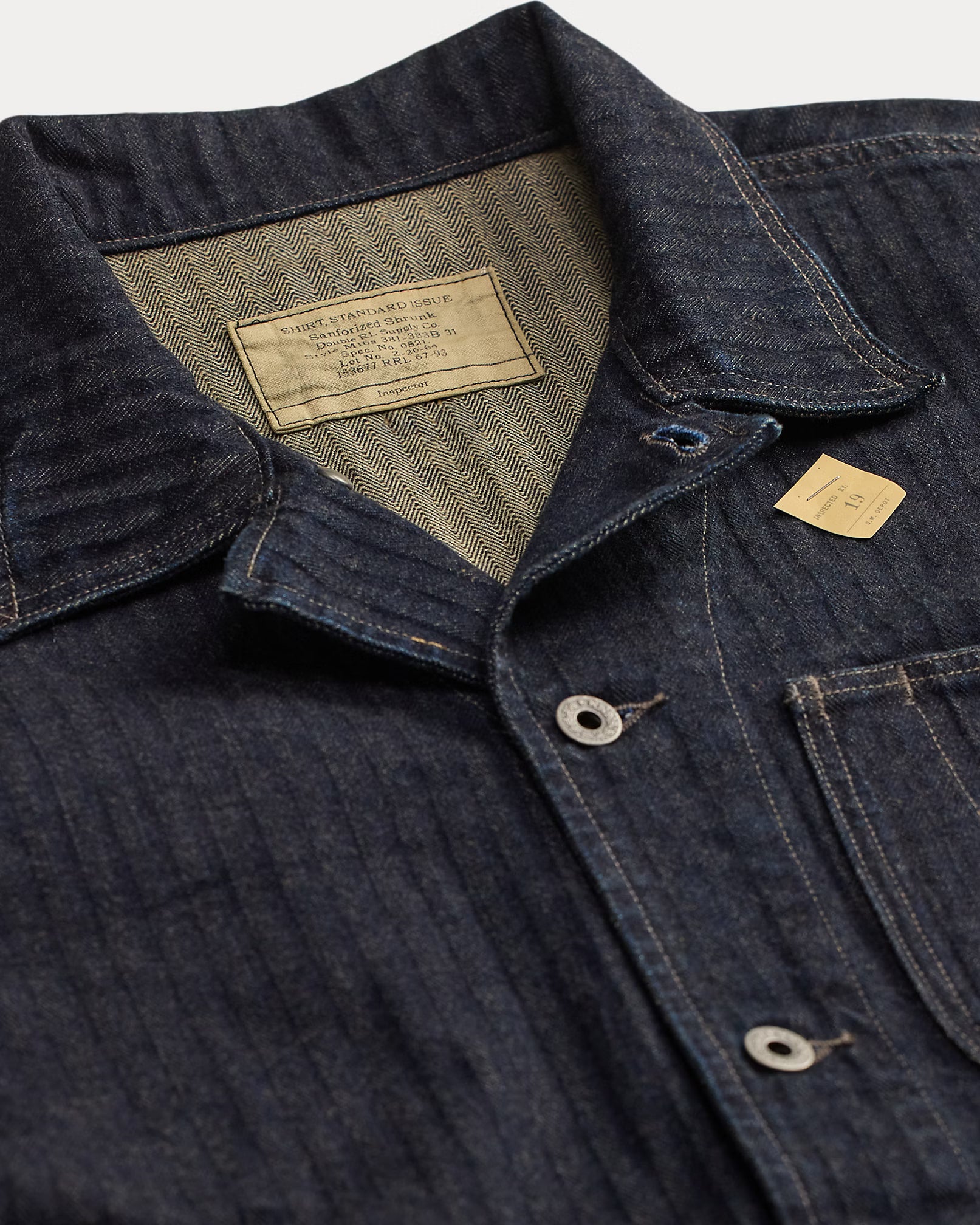 RRL Limited-Edition Indigo Herringbone Shirt