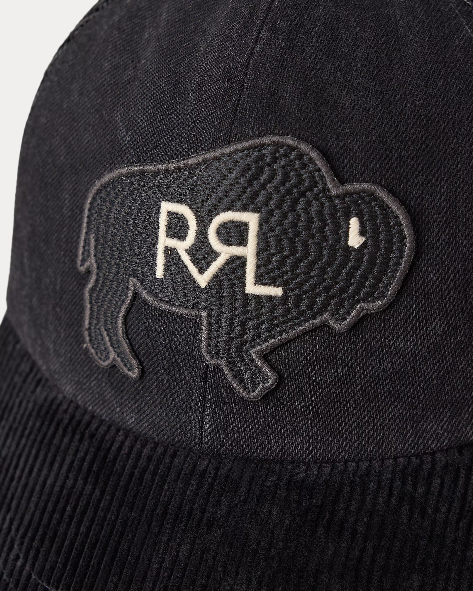 RRL Corduroy-Bill Denim Trucker Cap