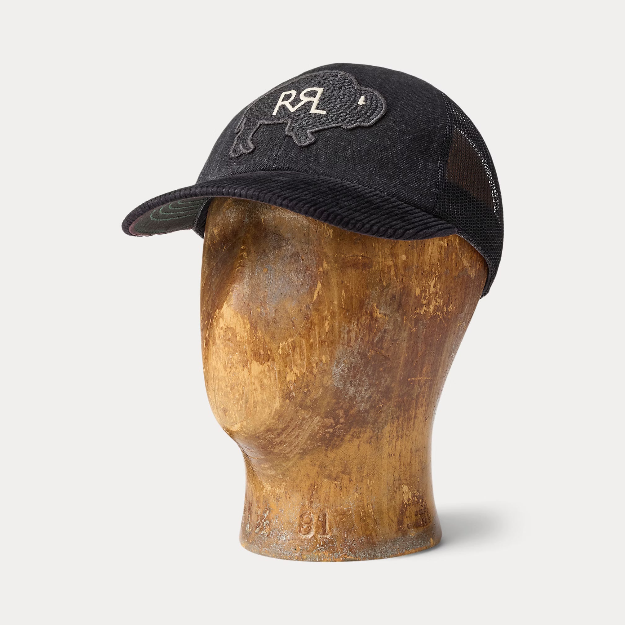RRL Corduroy-Bill Denim Trucker Cap