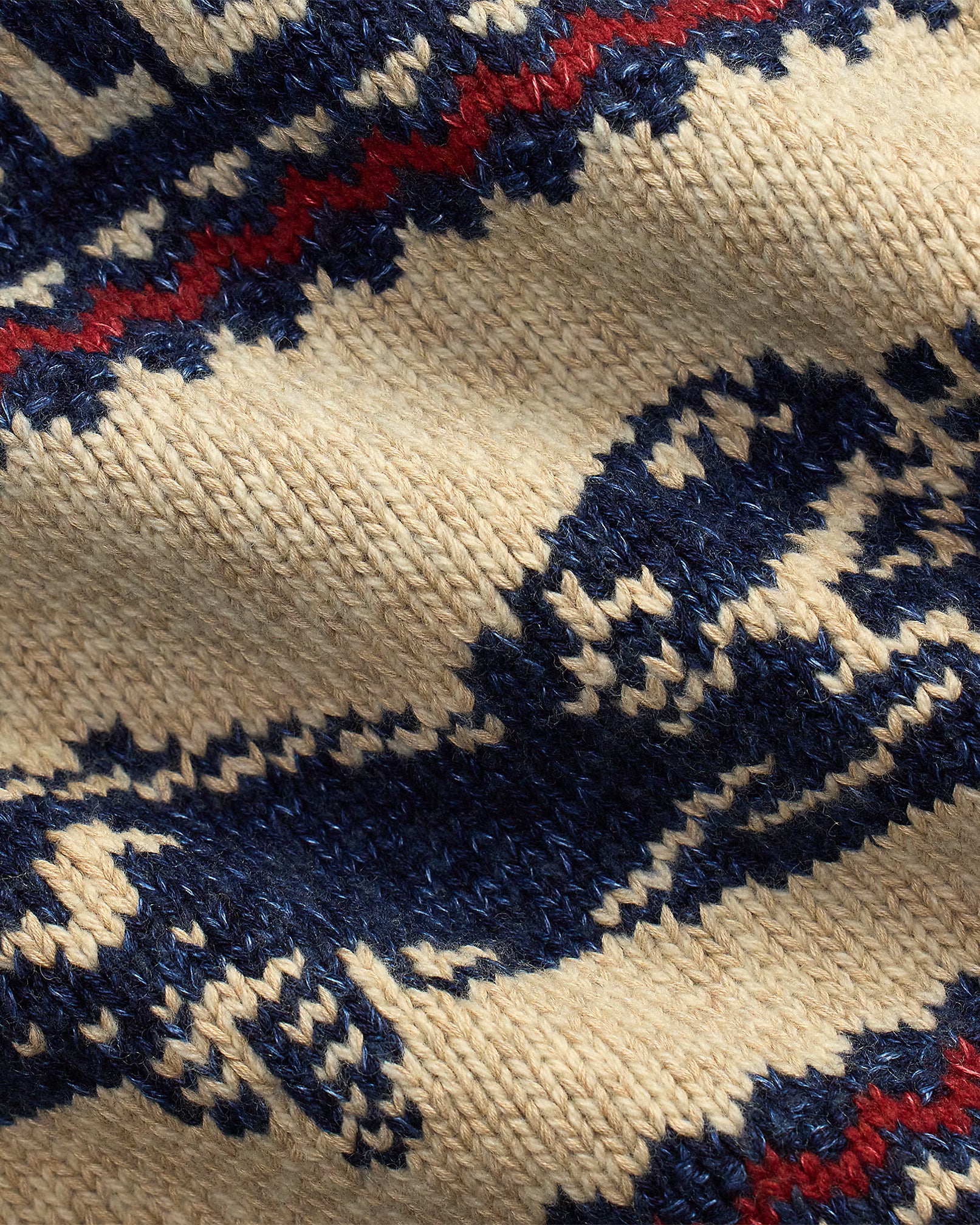 RRL Airplane-Graphic Full-Zip Cardigan