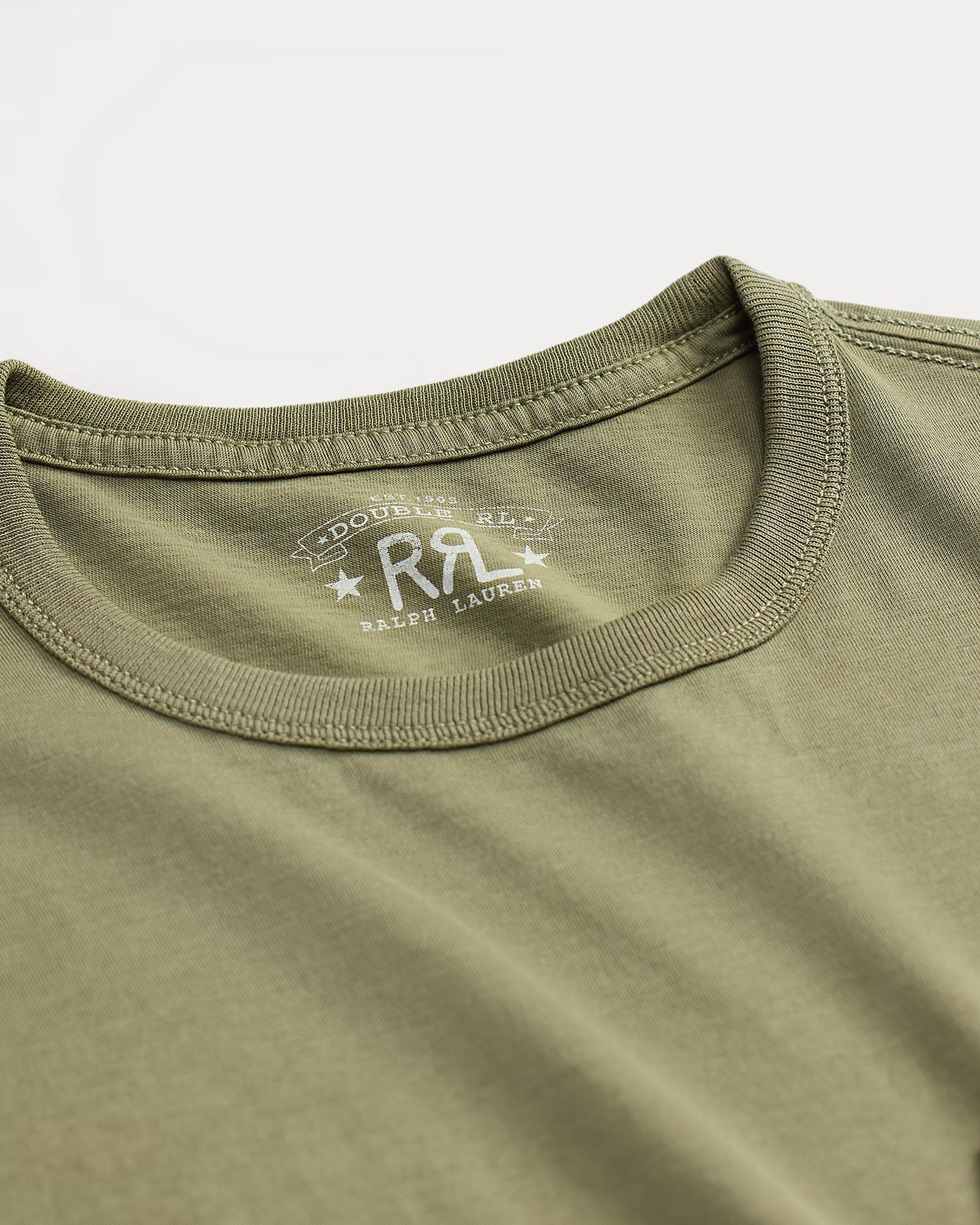 RRL Garment-Dyed Pocket T-Shirt - Valley Moss