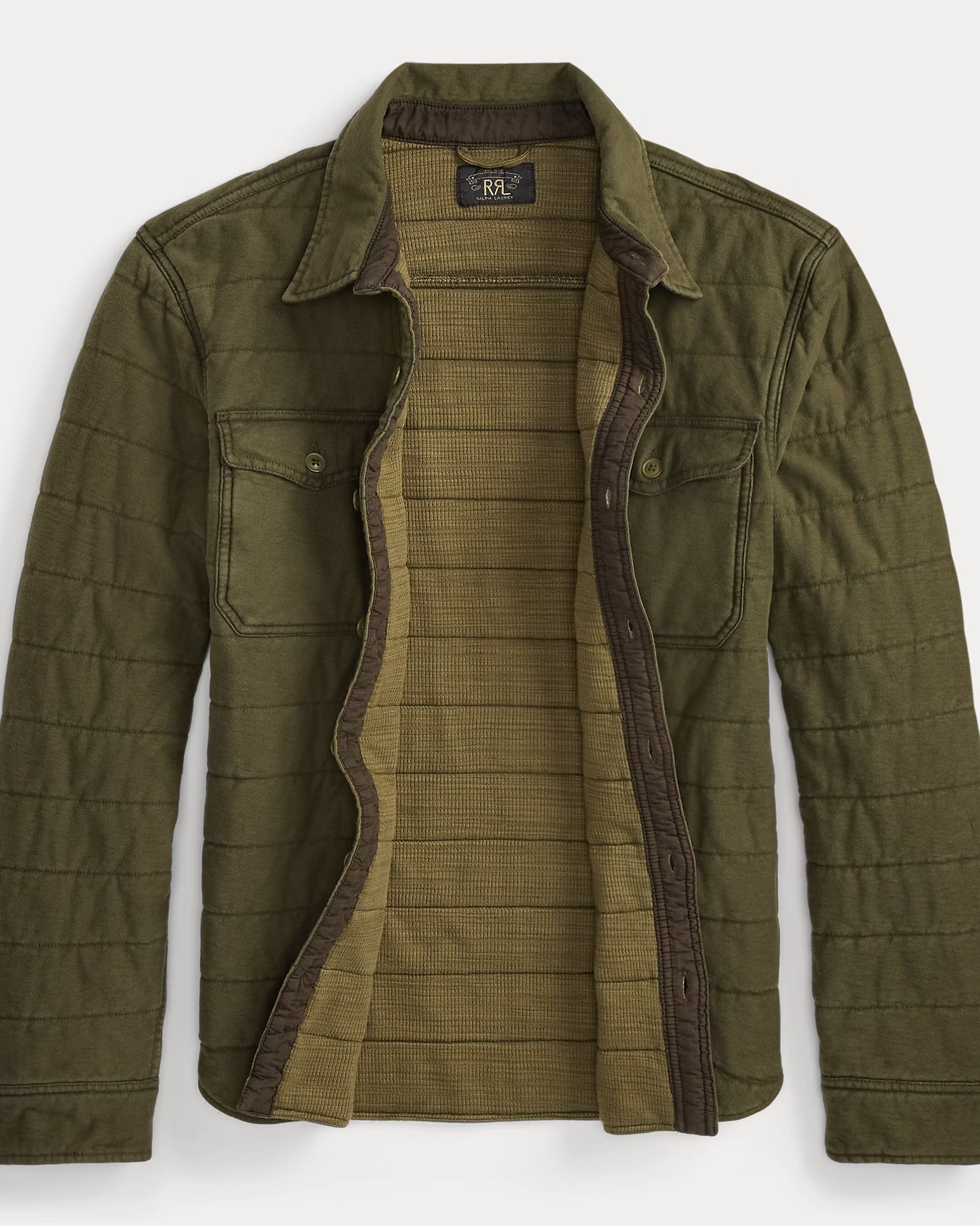 RRL Quilted Jersey Overshirt