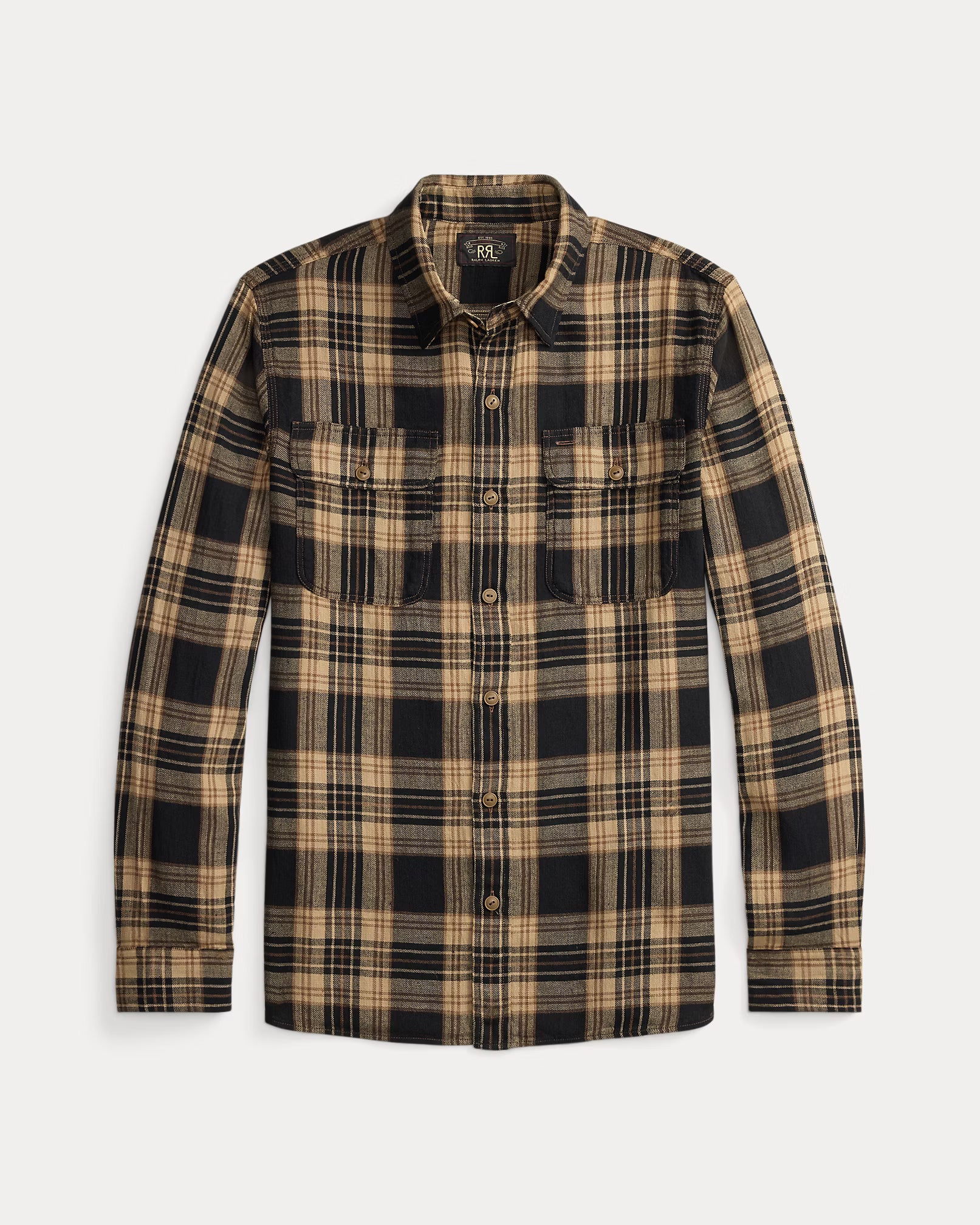 RRL Plaid Cotton-Linen Workshirt