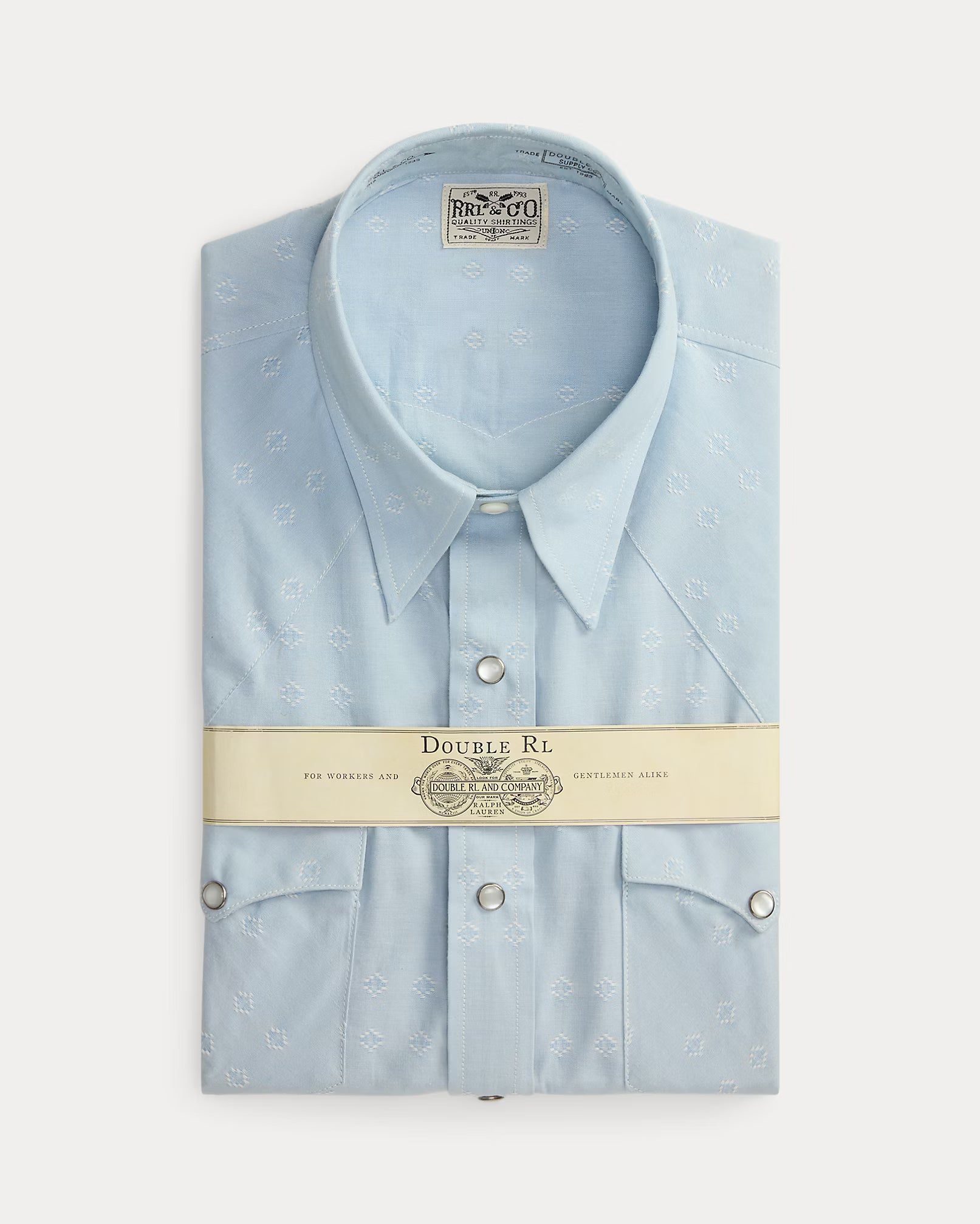 RRL Slim Fit Dobby Western Shirt