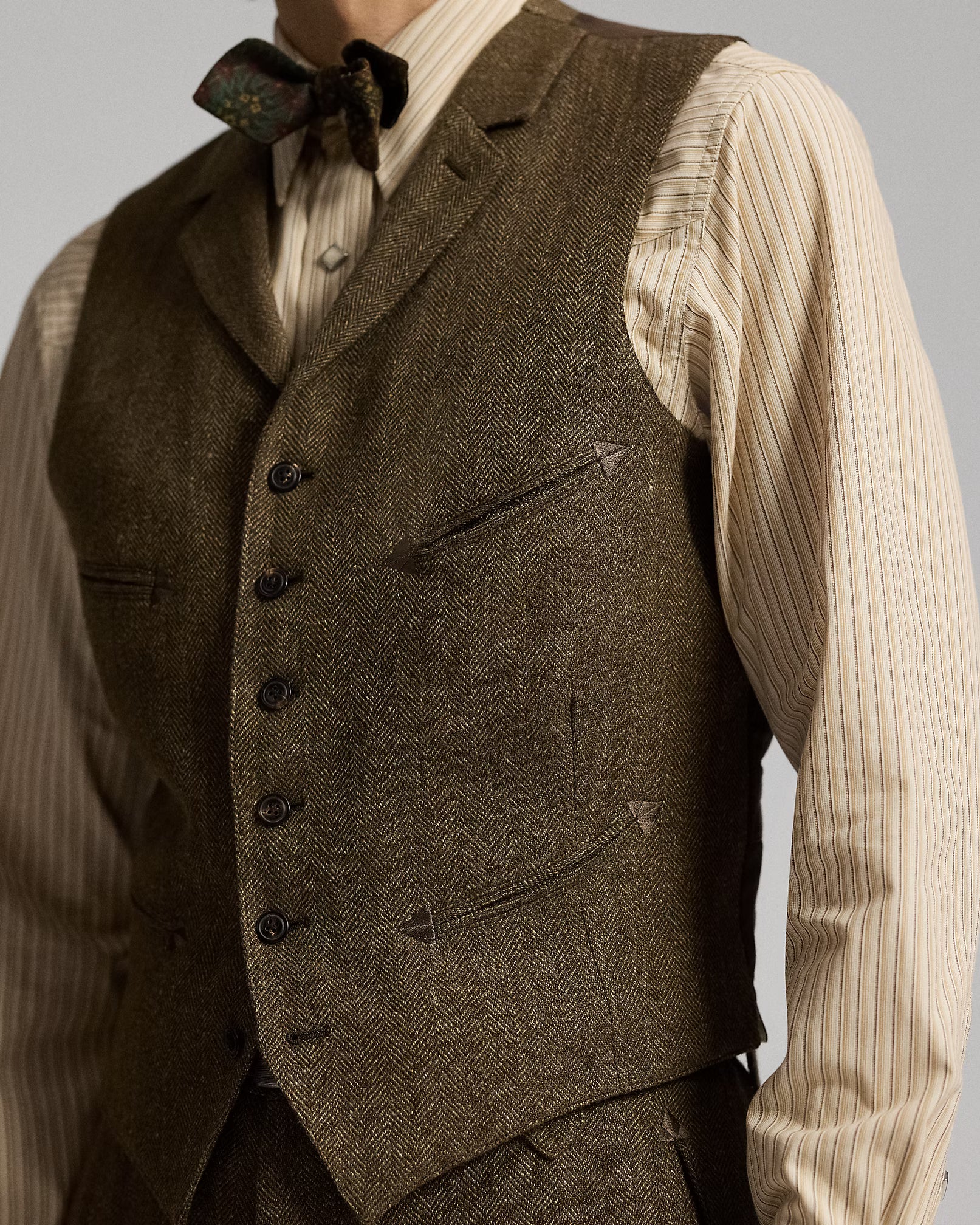 RRL Linen-Wool Western Vest