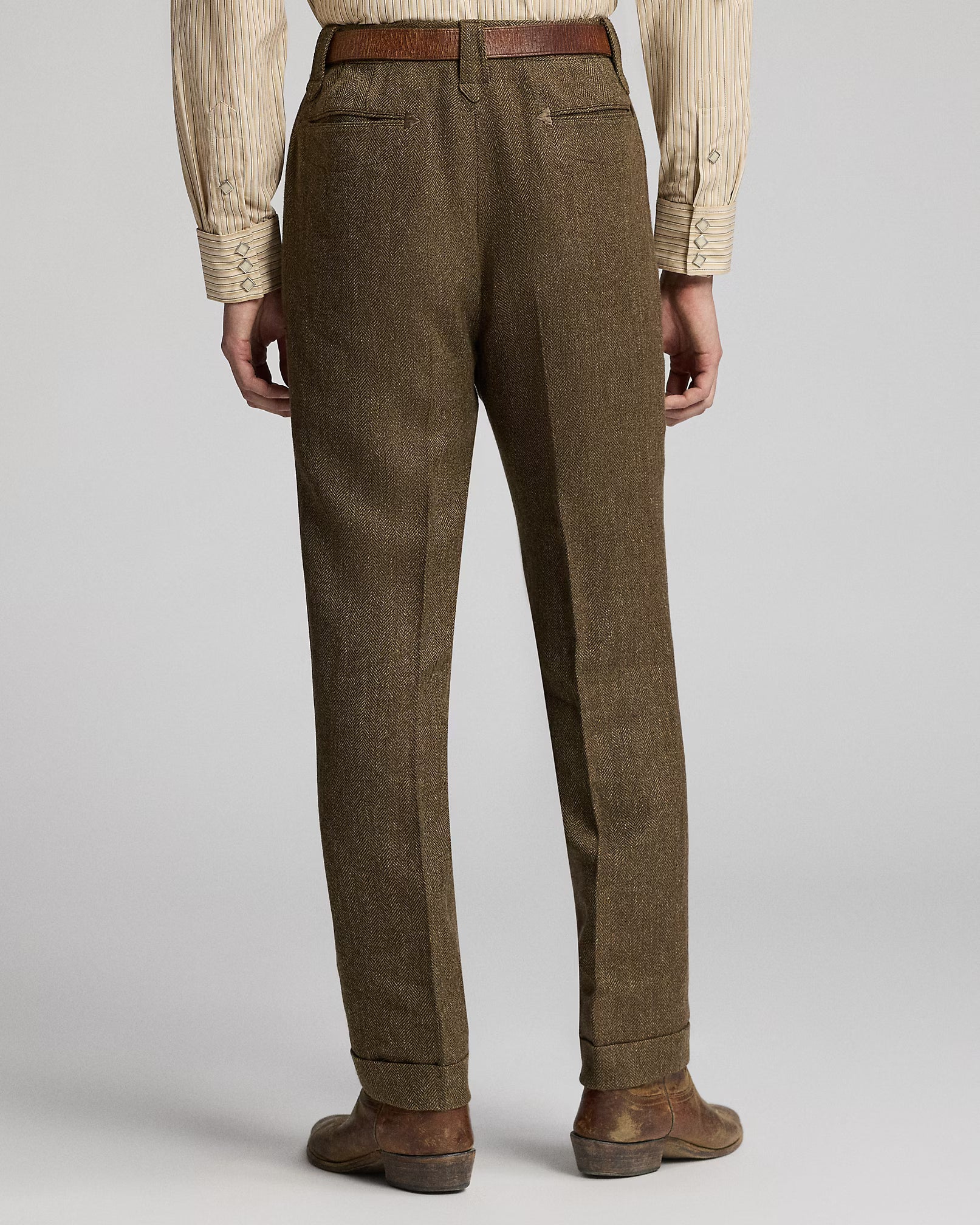 RRL Slim Fit Linen-Wool Western Trouser