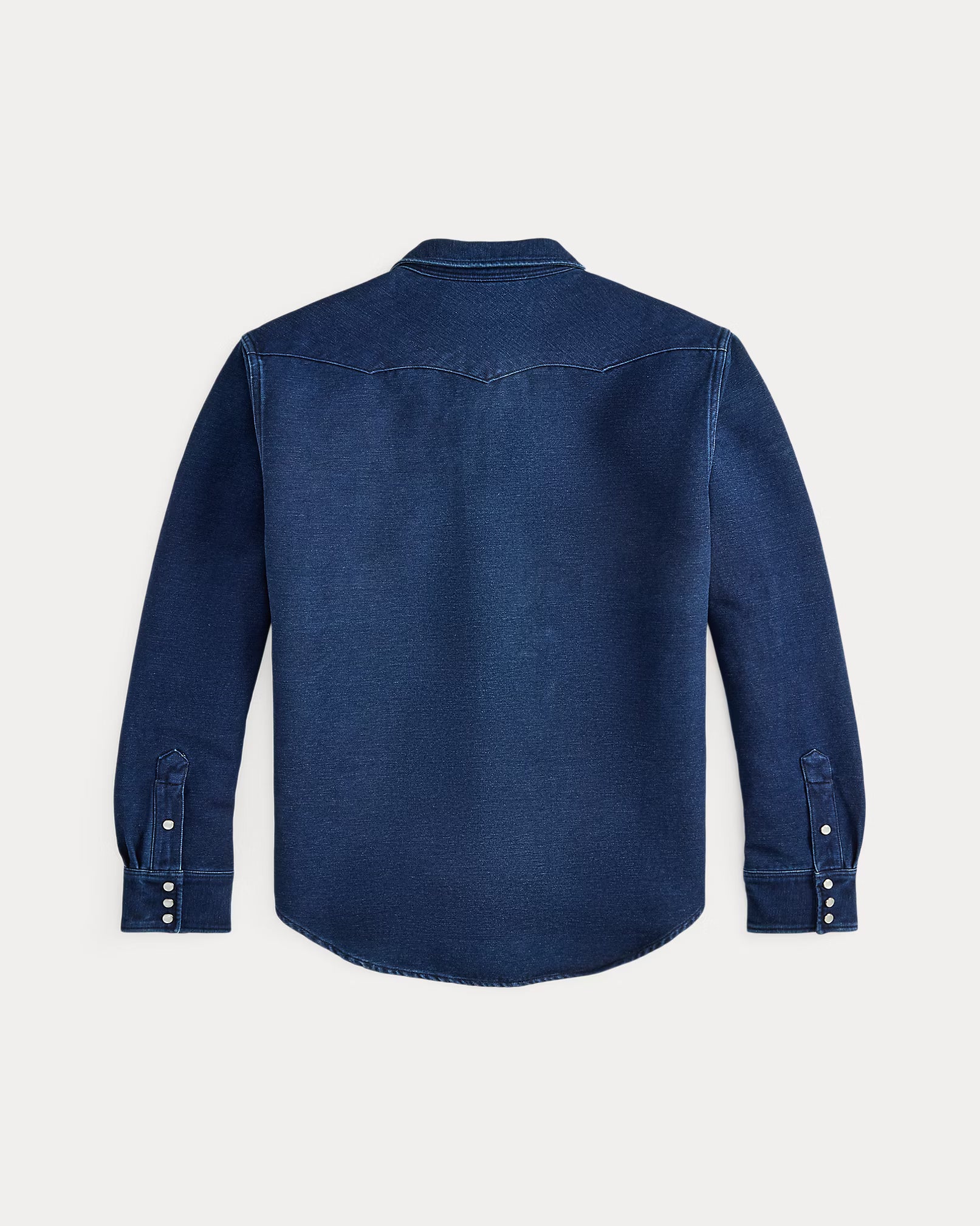 RRL Slim Fit Indigo Chamois Western Shirt
