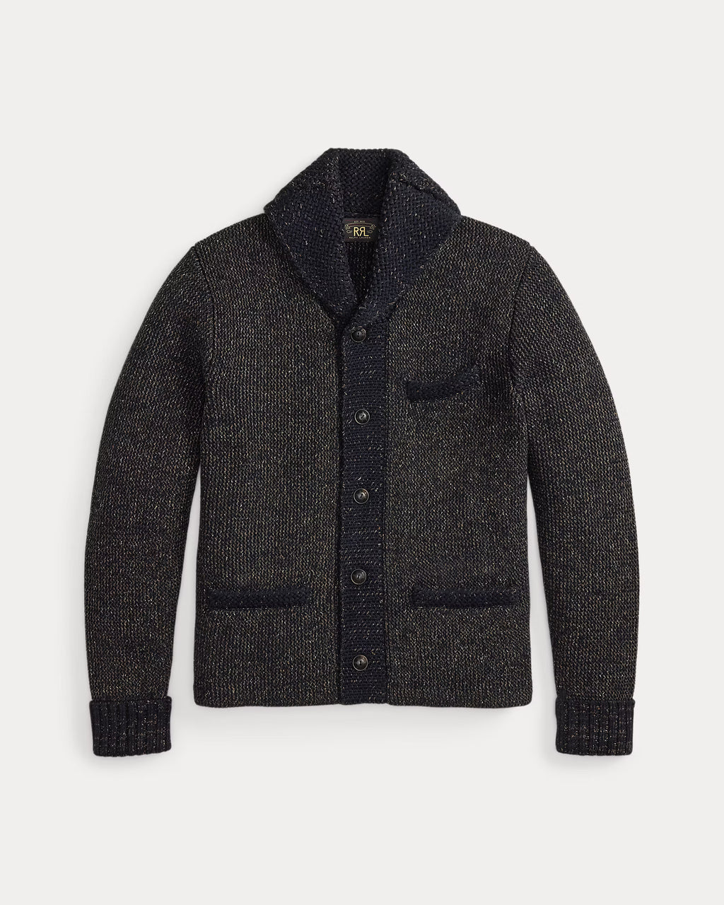 RRL Jacquard-Knit Shawl-Collar Cardigan