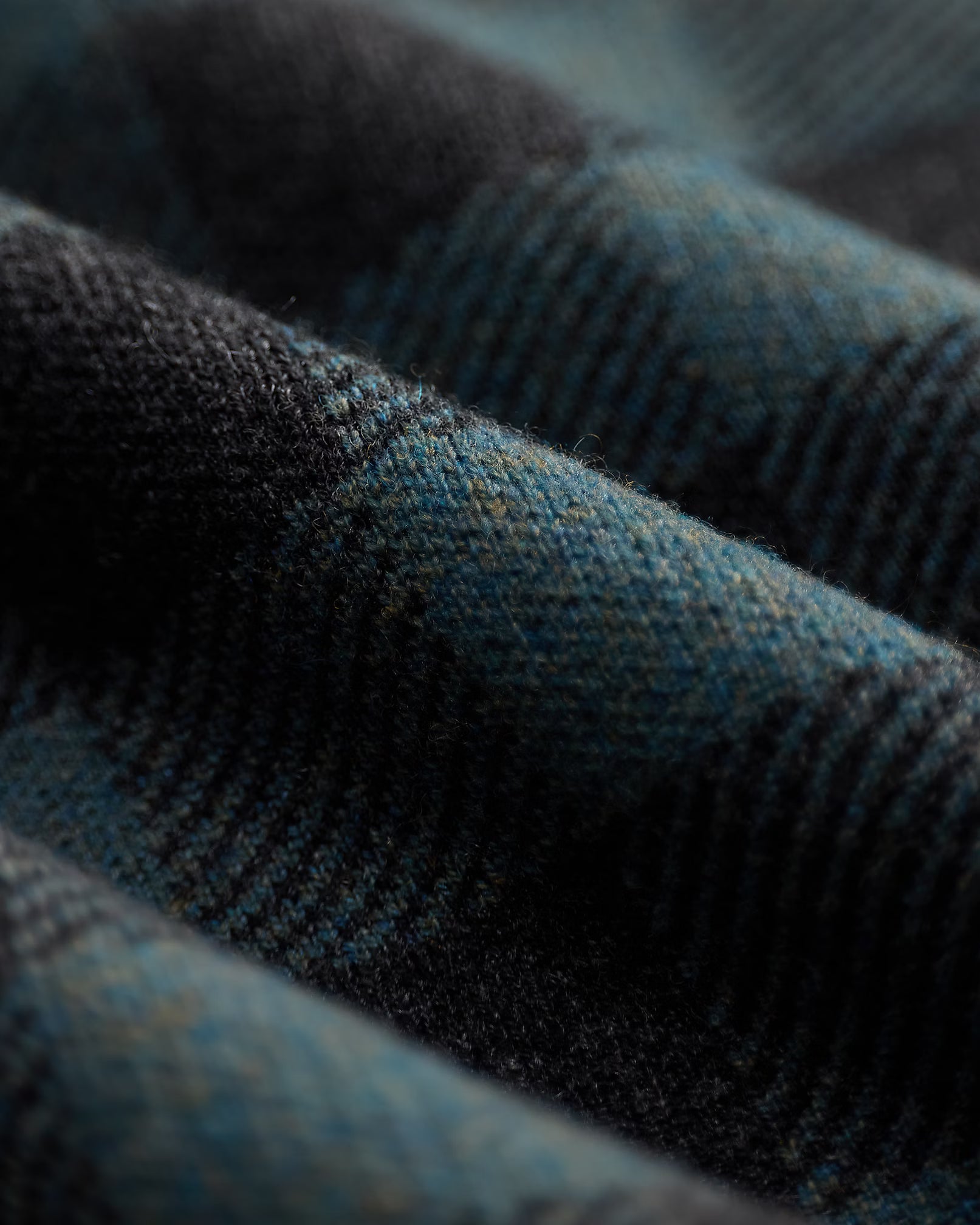 RRL Plaid Wool-Cashmere Workshirt Sweater
