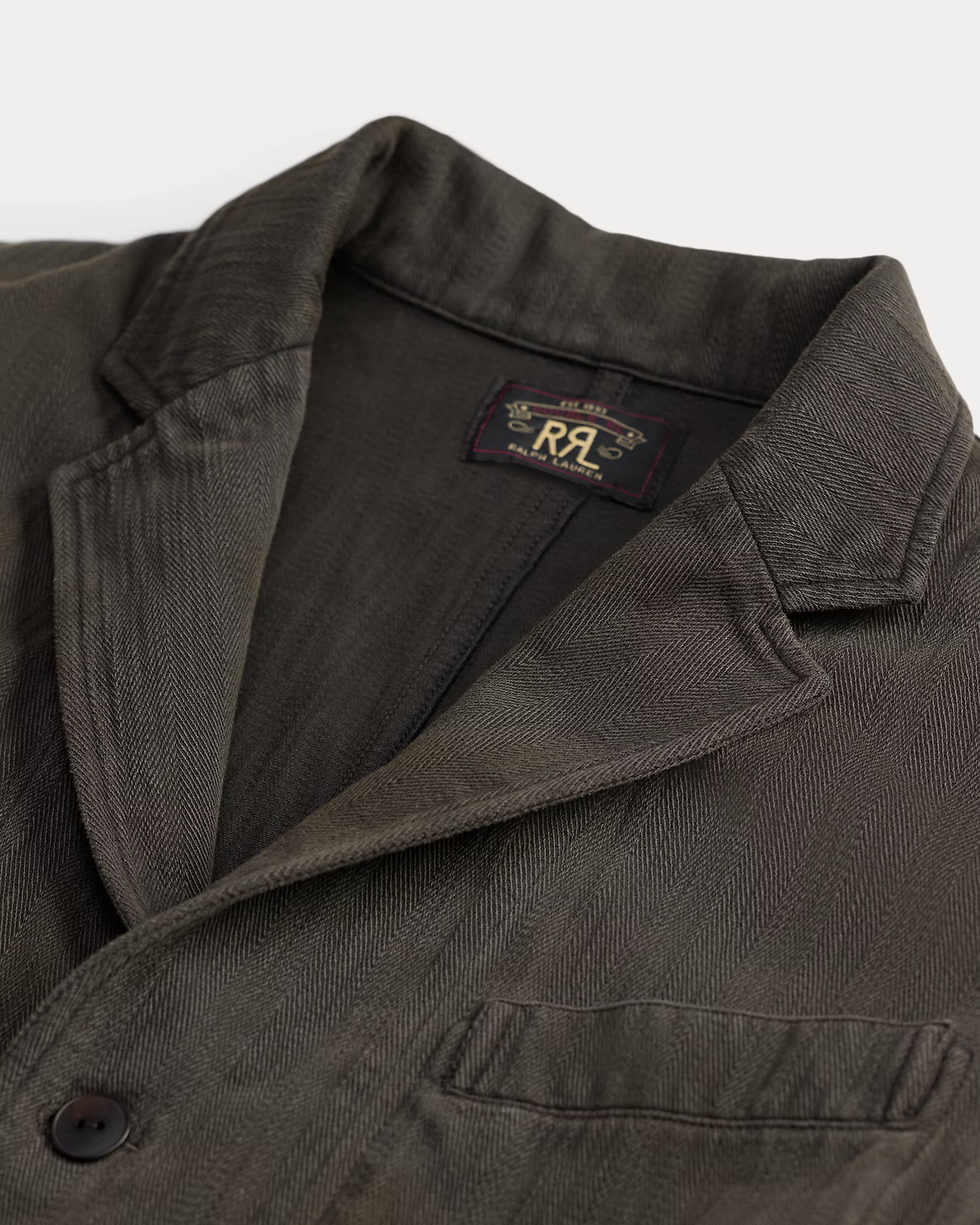 RRL Knit Herringbone Twill Blazer