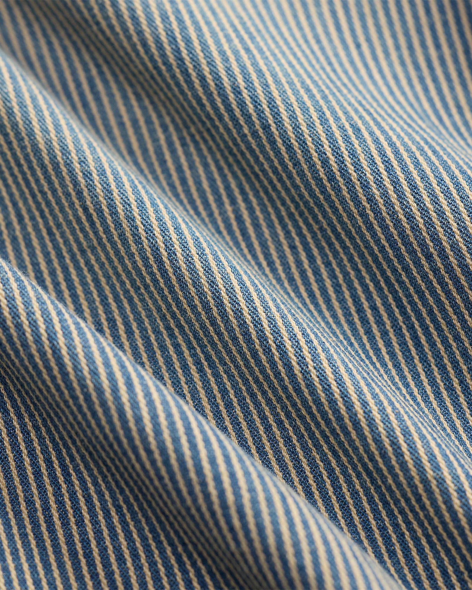RRL Indigo Striped Twill Workshirt