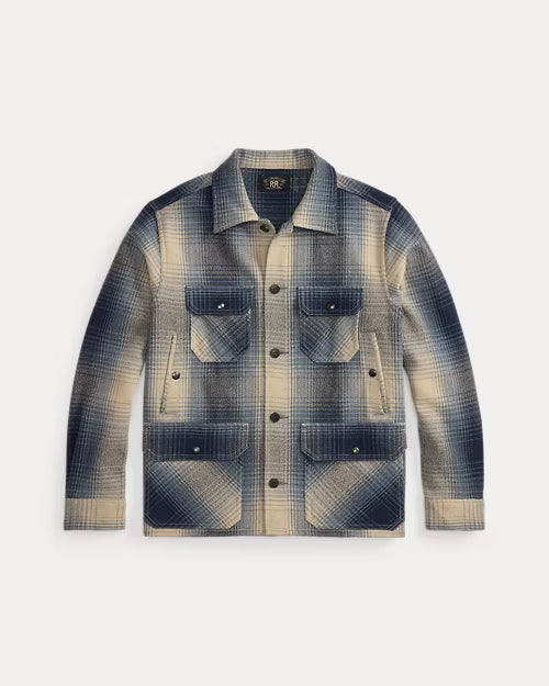 RRL Plaid Wool Twill Overshirt