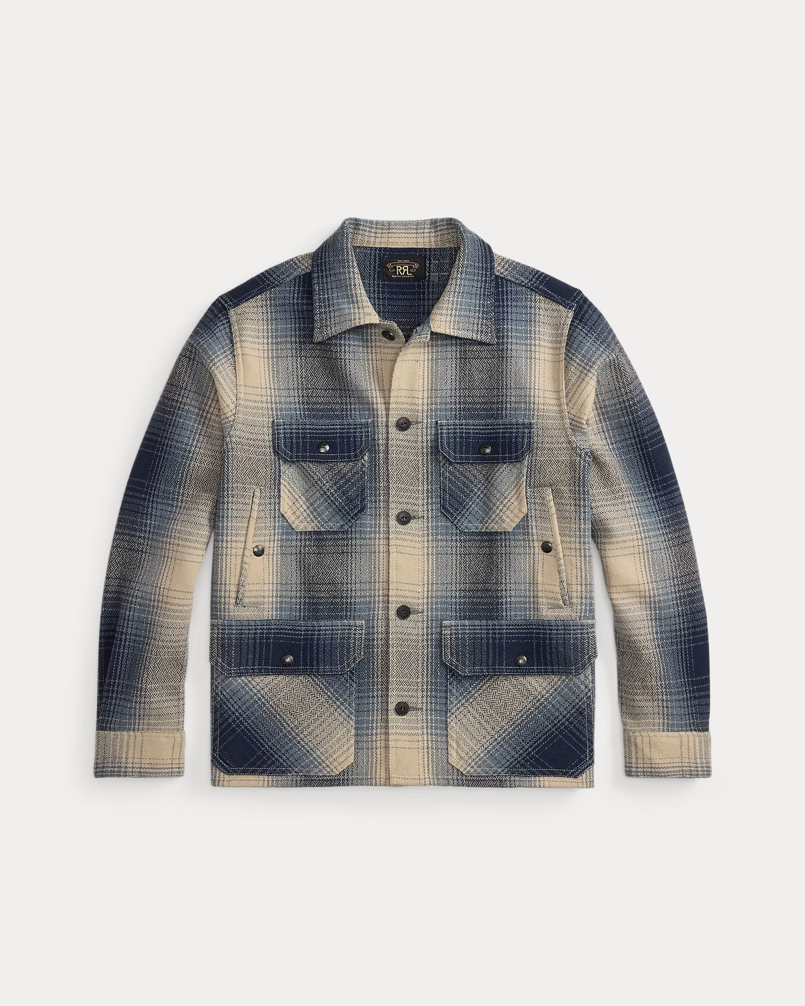 RRL Plaid Wool Twill Overshirt