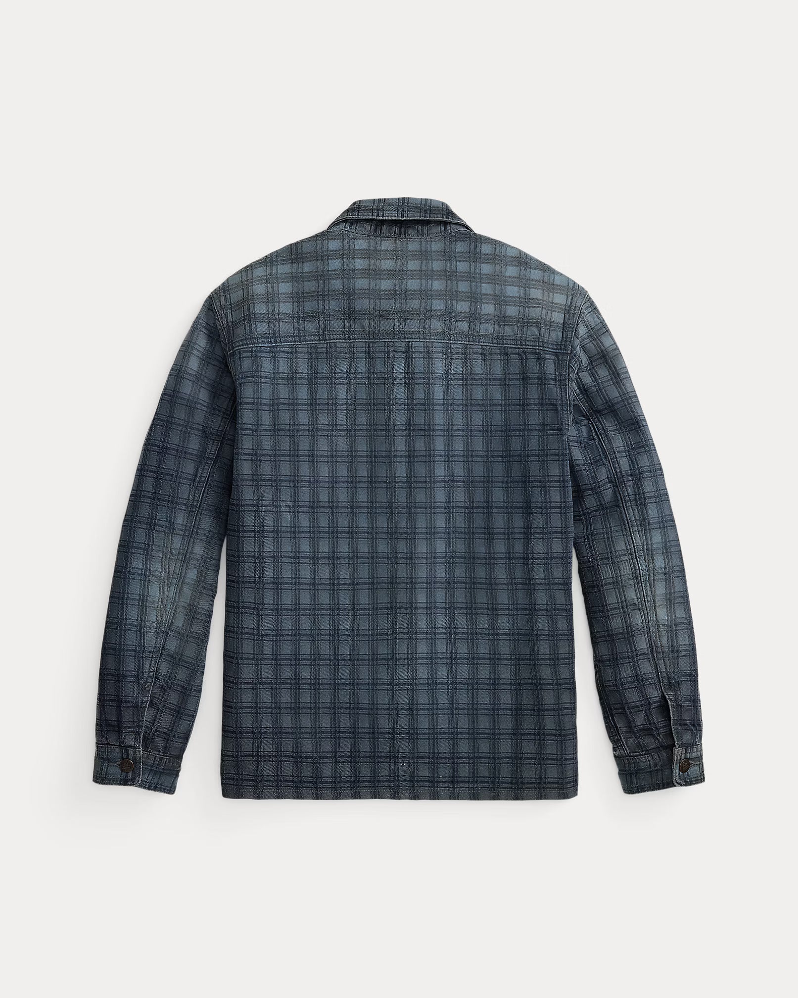 RRL Indigo Plaid Jacquard Denim Jacket