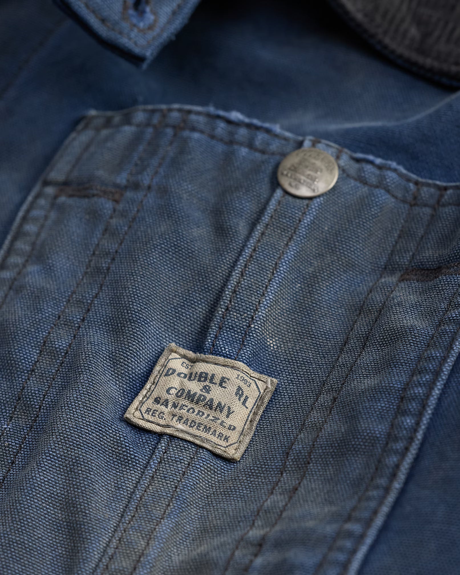 RRL Canvas Corduroy Collar Engineer Jacket