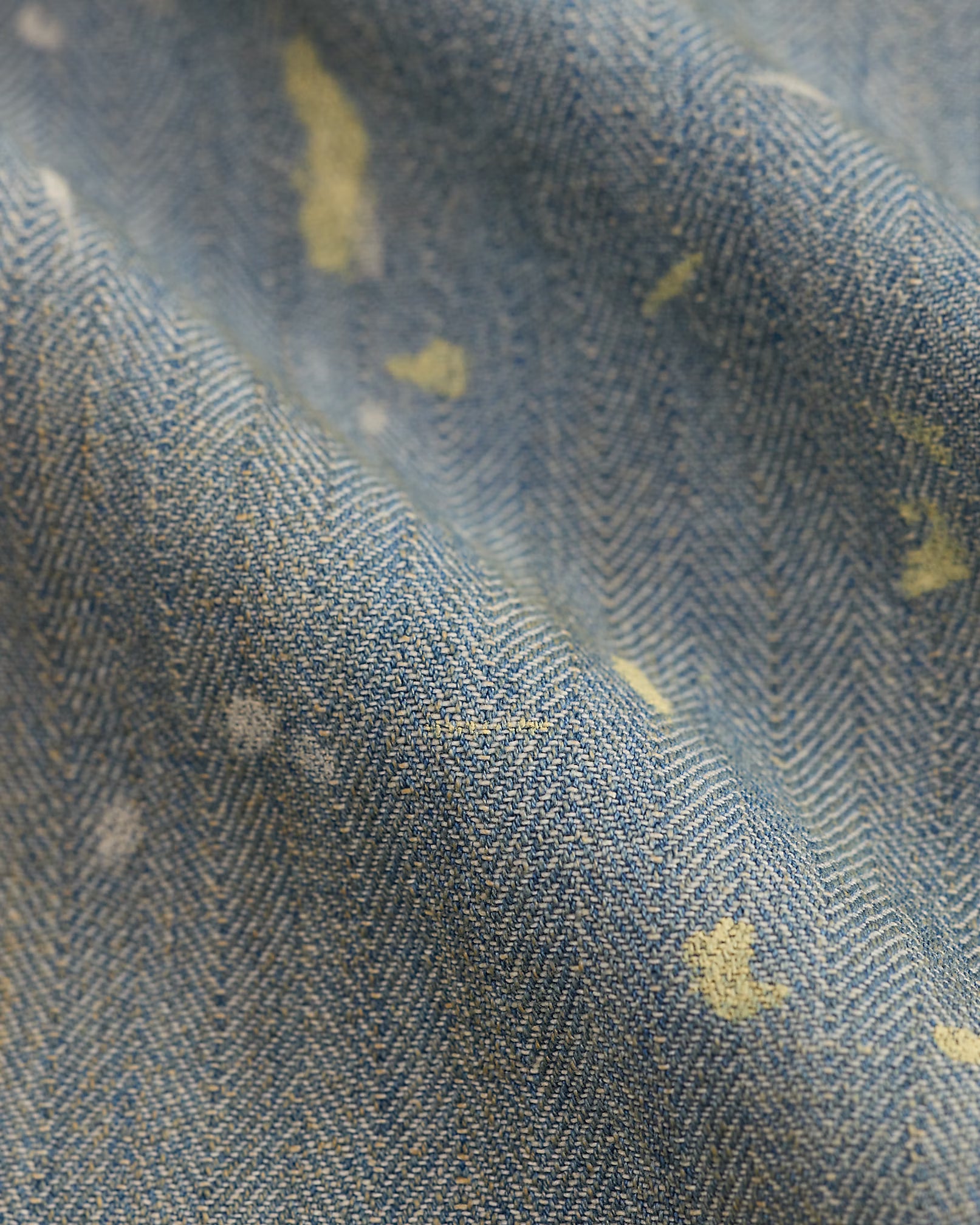 RRL Distressed Indigo Herringbone Coverall