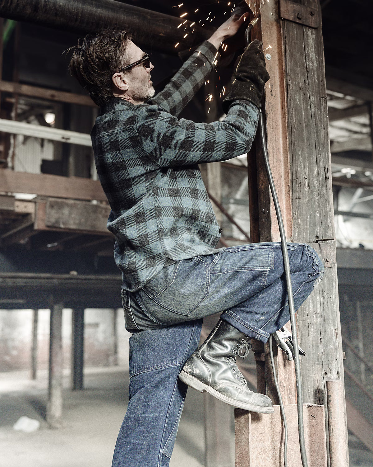 RRL Engineer Fit Paneled Carpenter Pant