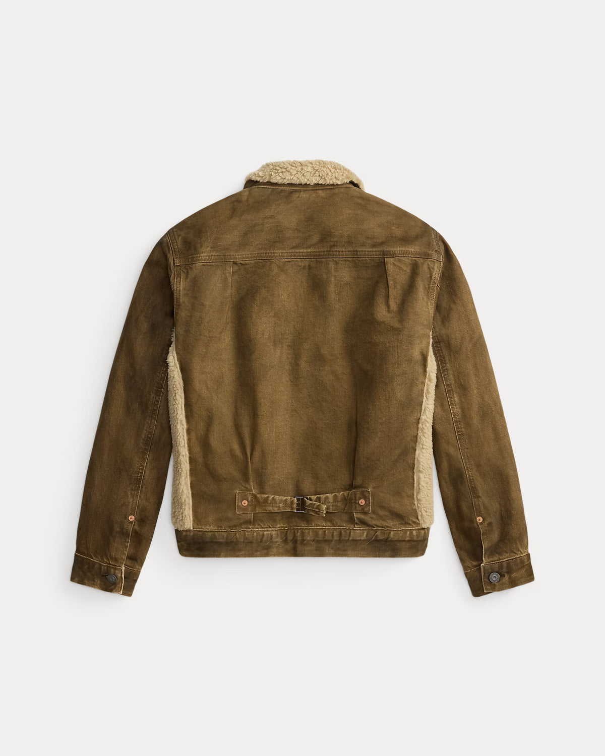 RRL Fleece Panel Denim Trucker Jacket
