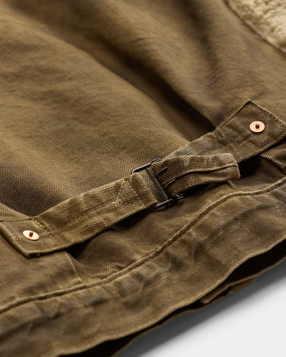 RRL Fleece Panel Denim Trucker Jacket