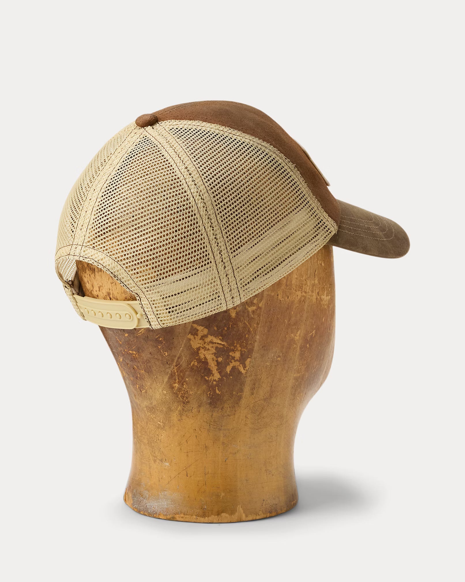 RRL Logo-Patch Suede Trucker Cap