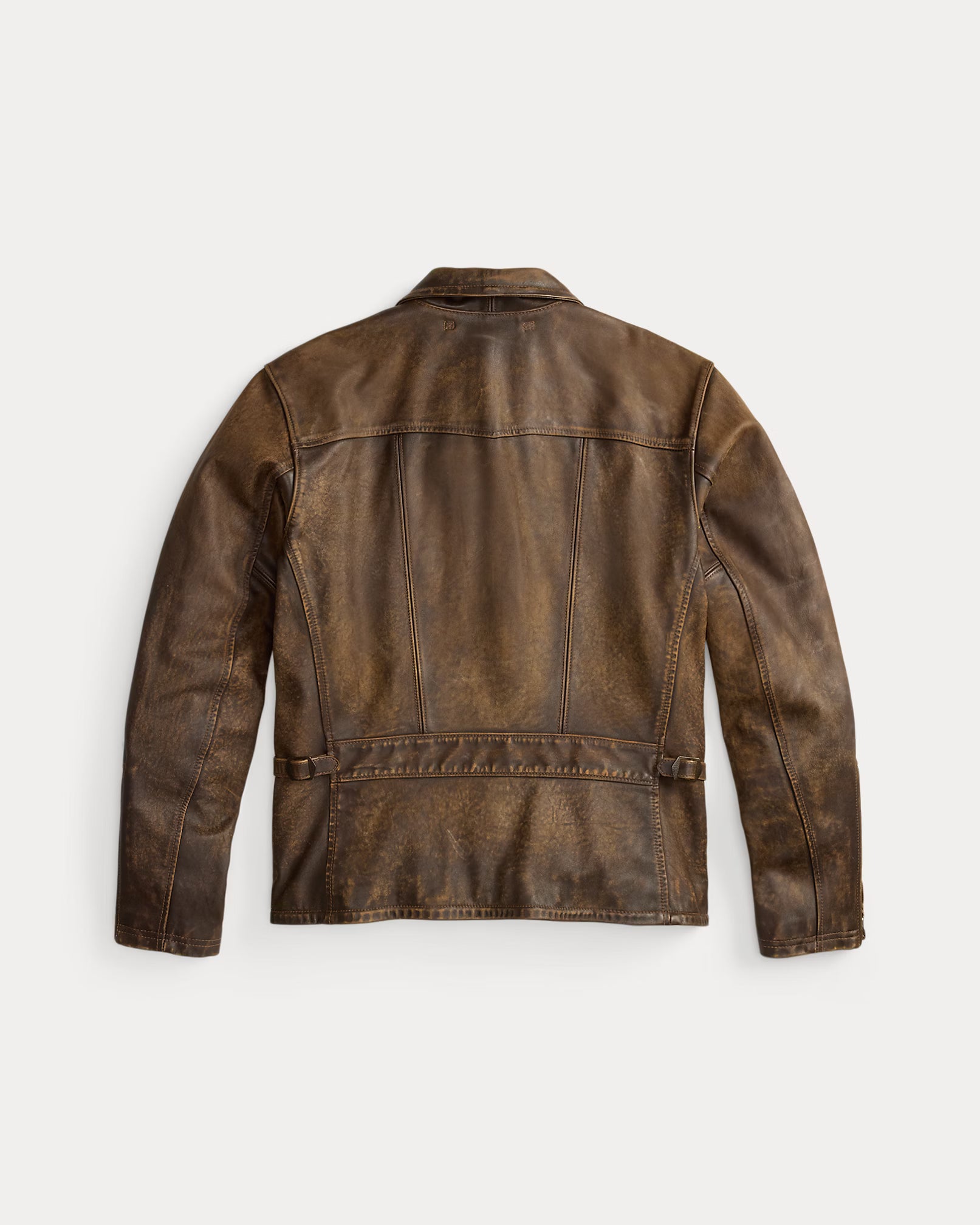 RRL Lined Leather Zipper Jacket