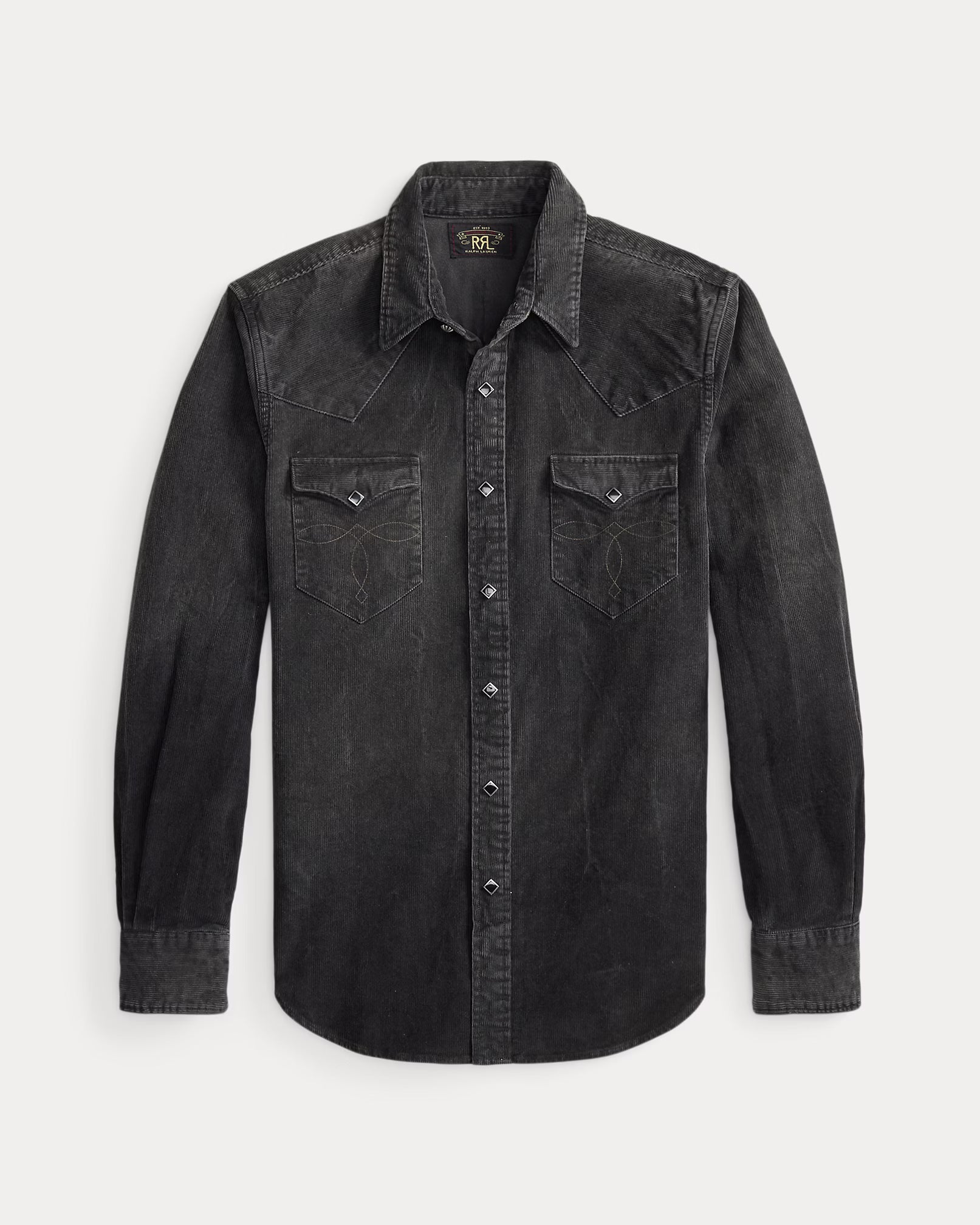 RRL Slim Fit Corduroy Western Shirt