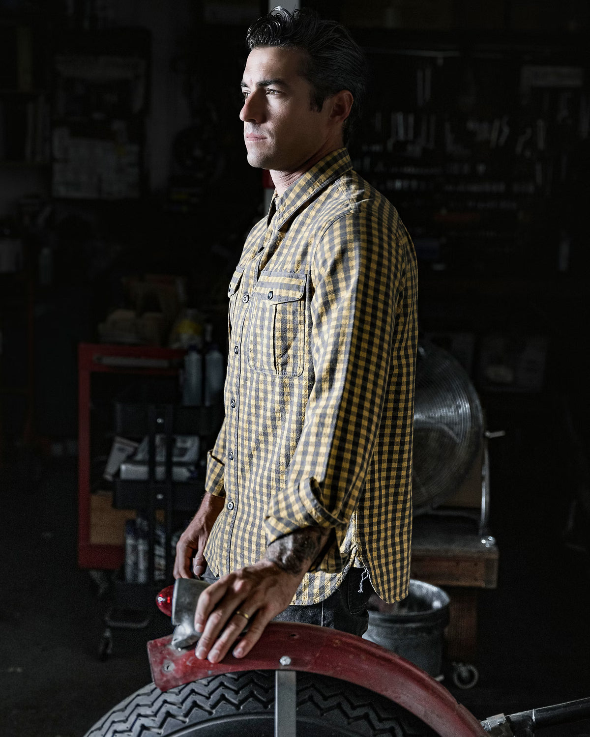 RRL Checked Workshirt