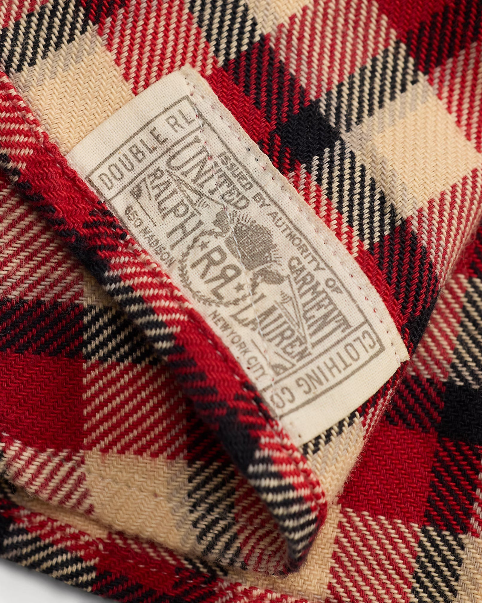 RRL Checked Twill Work Shirt
