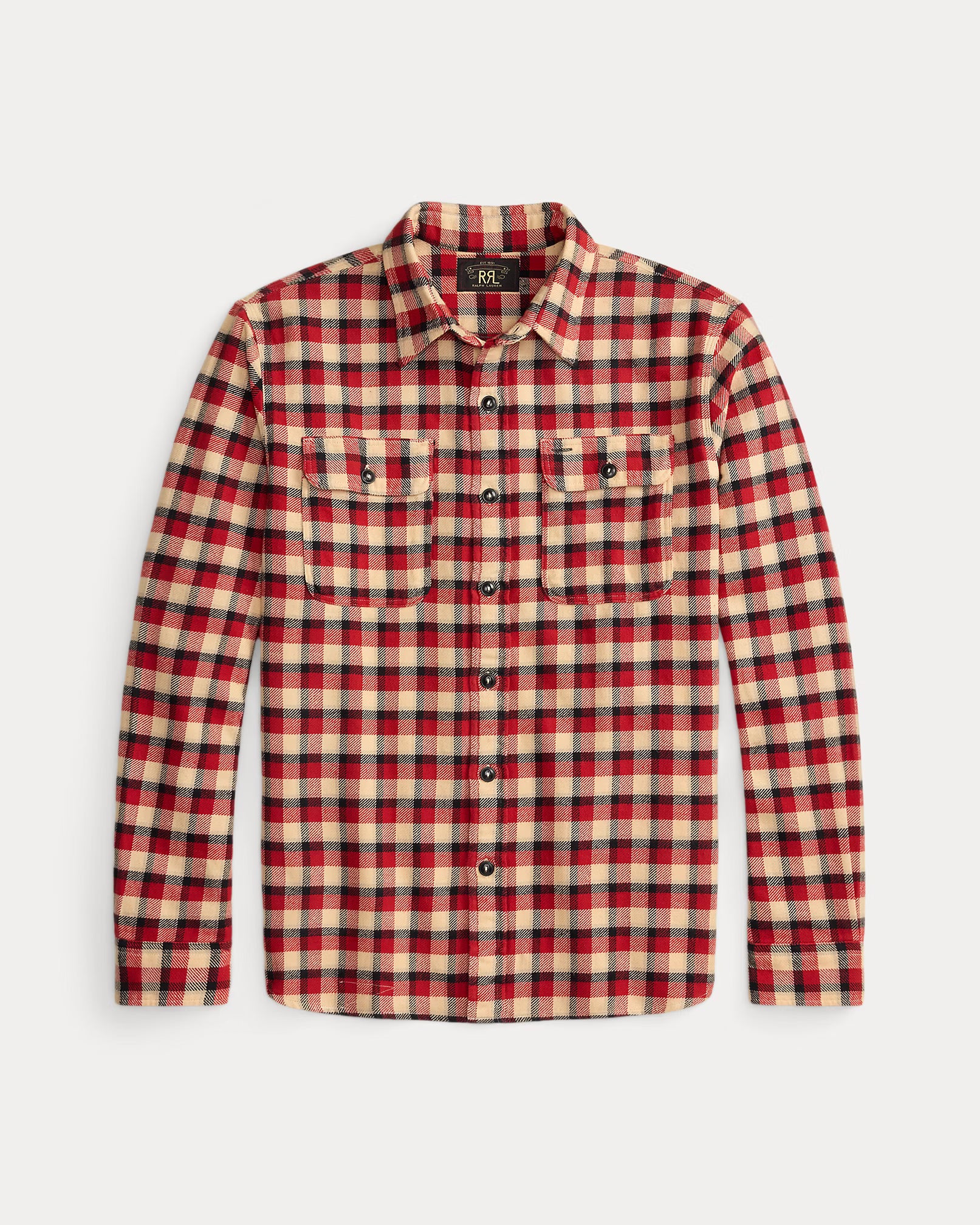 RRL Checked Twill Work Shirt