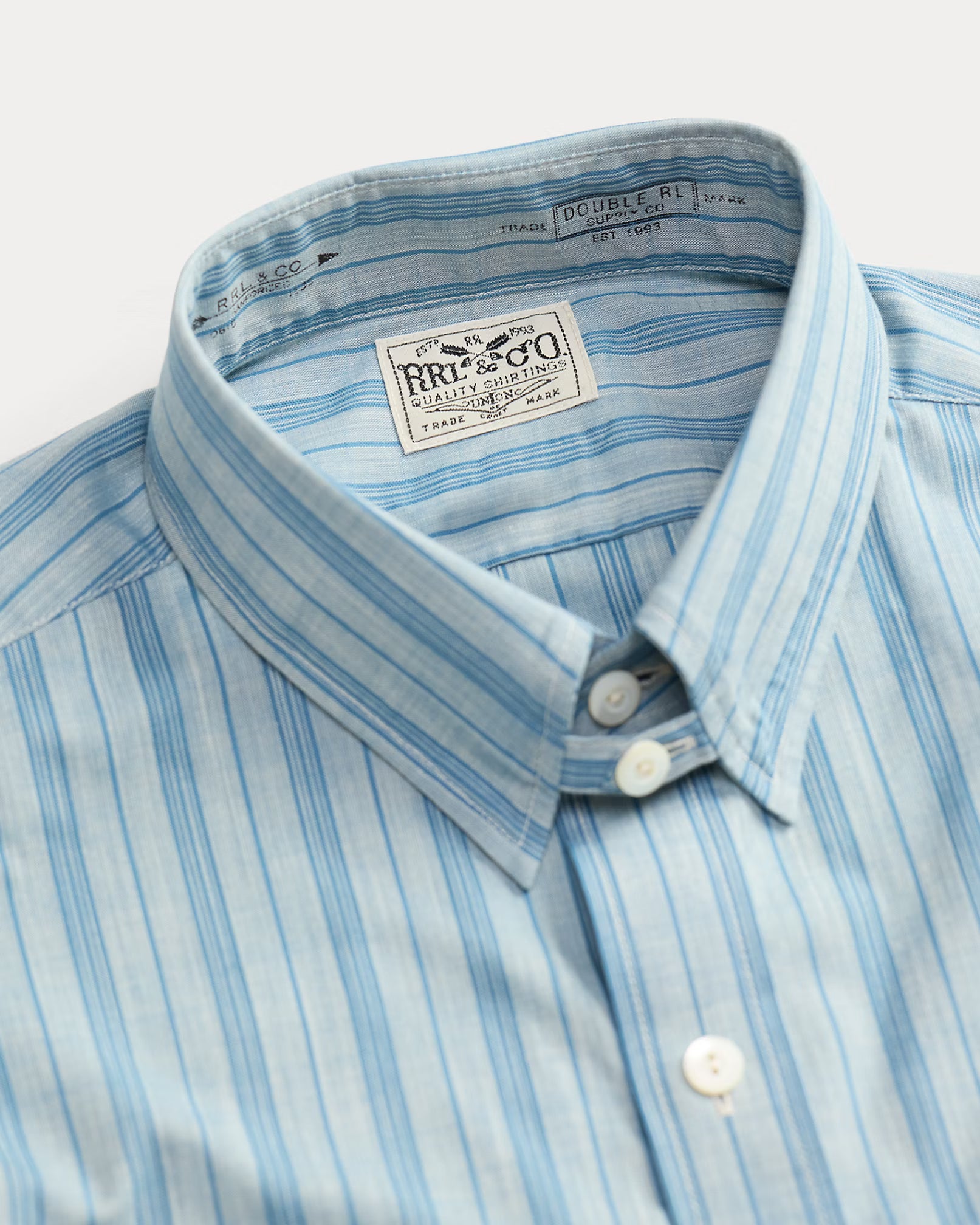 RRL Slim Fit Striped Shirt