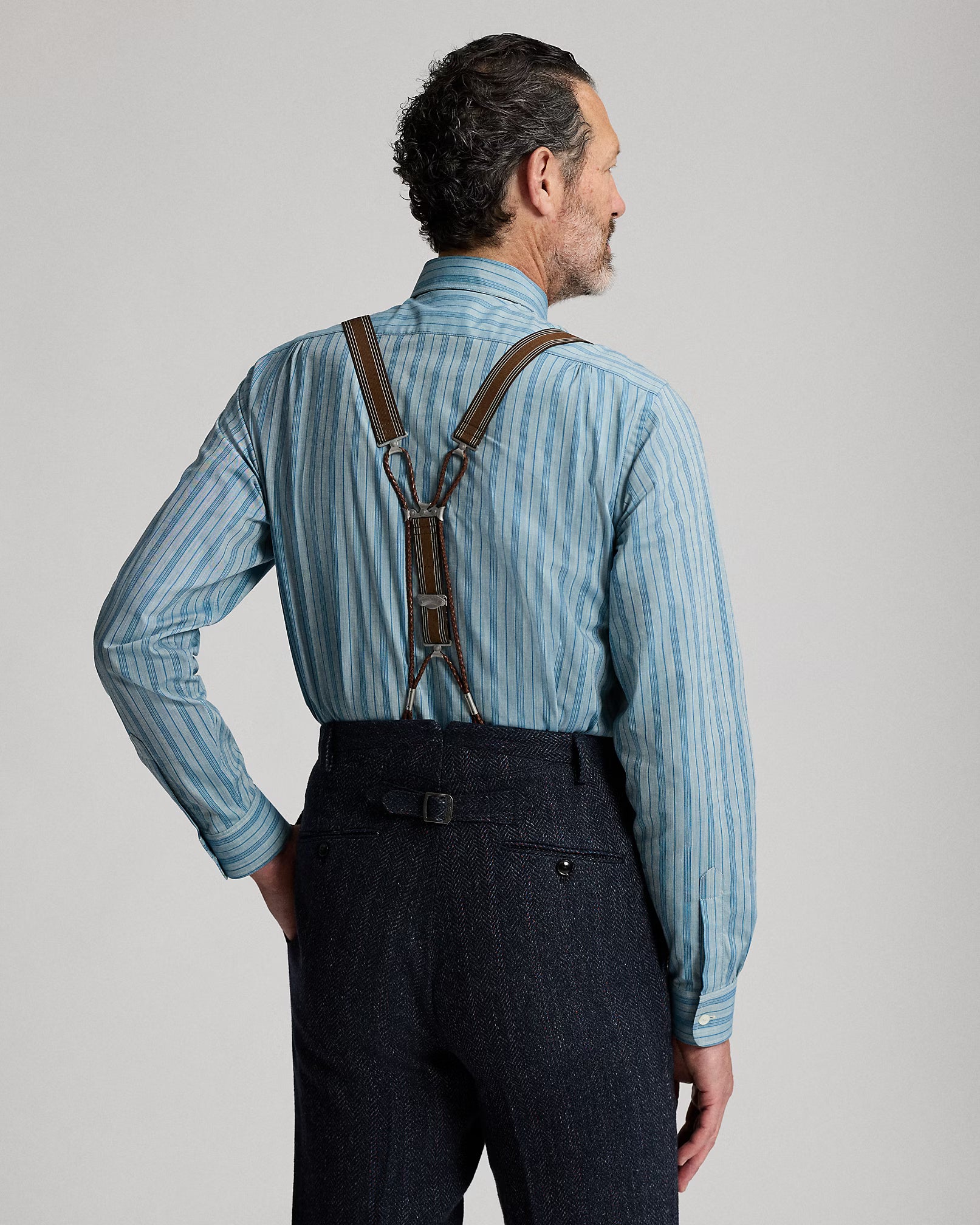 RRL Slim Fit Striped Shirt