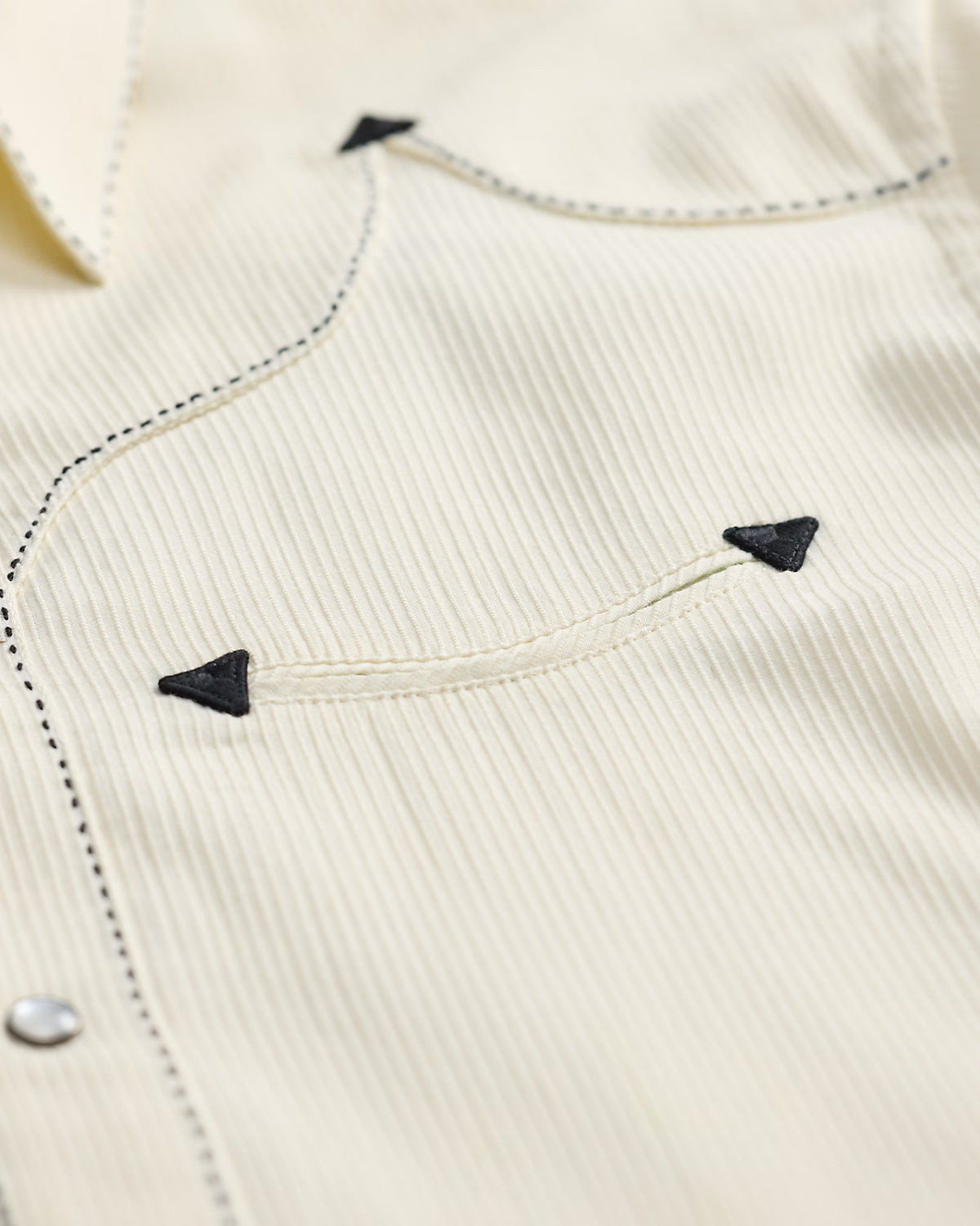 RRL Slim Fit Bedford Cord Western Shirt