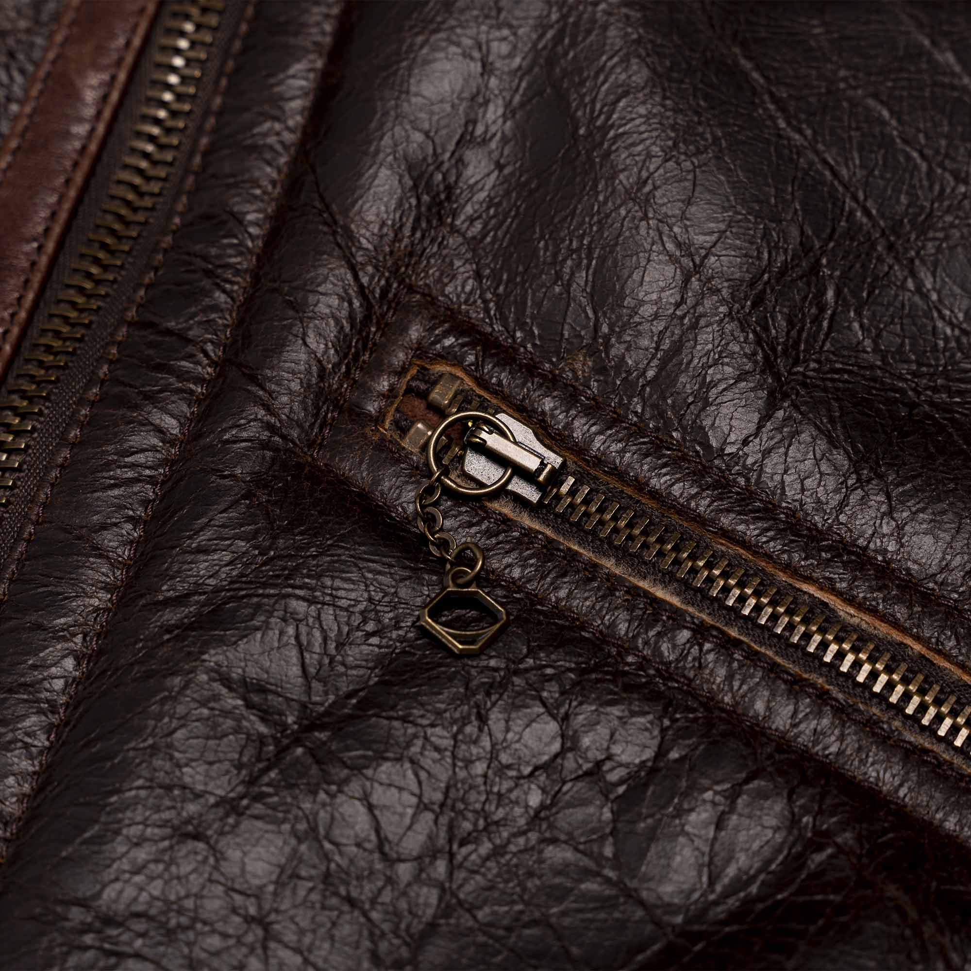 “Aviatore” B-3 Seal Brown Shearling Jacket