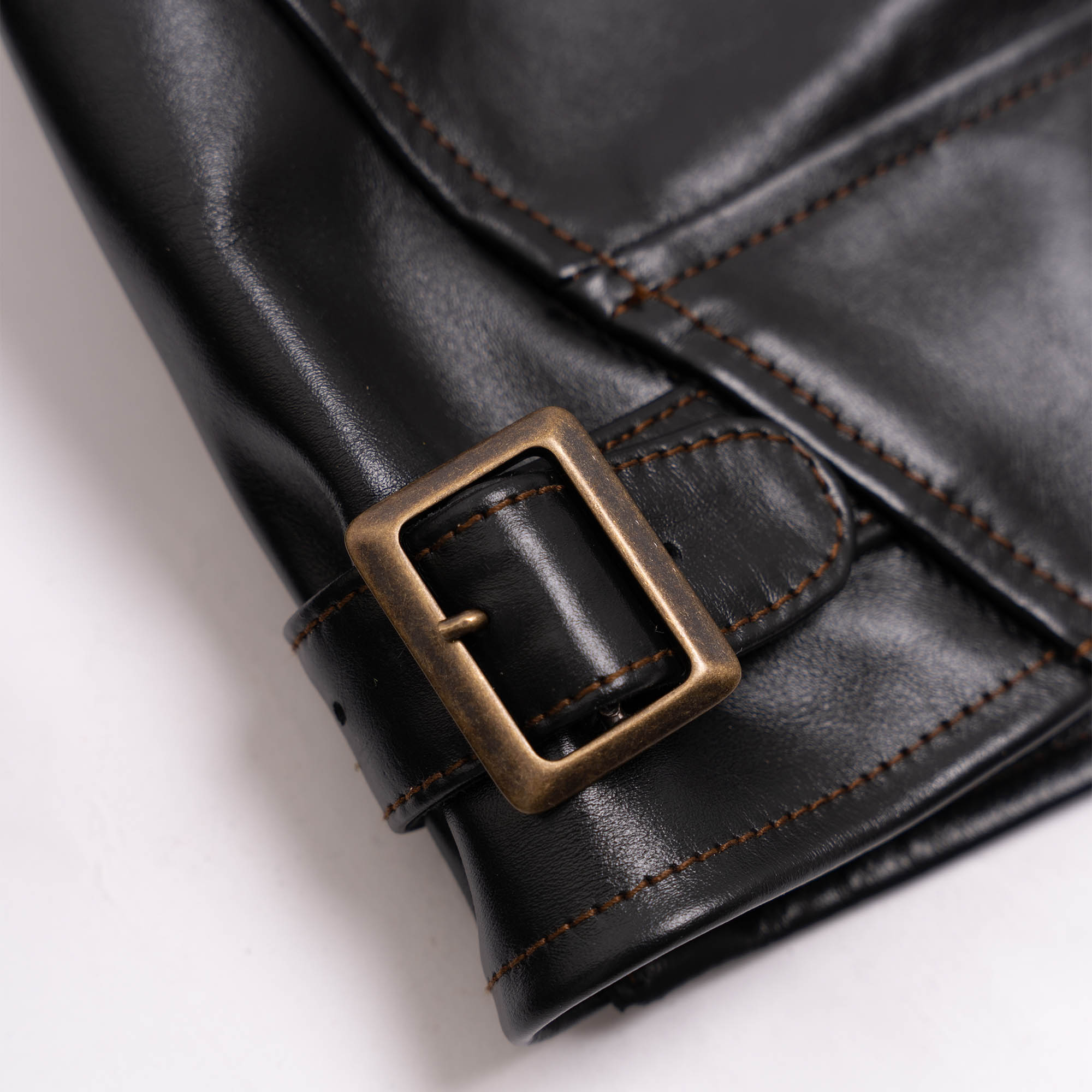 “Cossack” Black Horsehide Leather Jacket